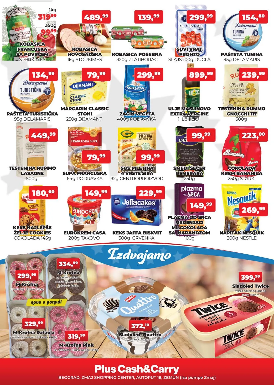 Sniženja Plus cash carry ZMAJ Trgovina Nedeljna ponuda