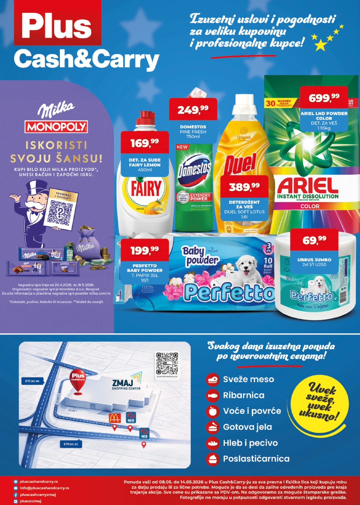Plus Cash & Carry katalog strana 4 – Ariel, Duel i Fairy proizvodi na akciji