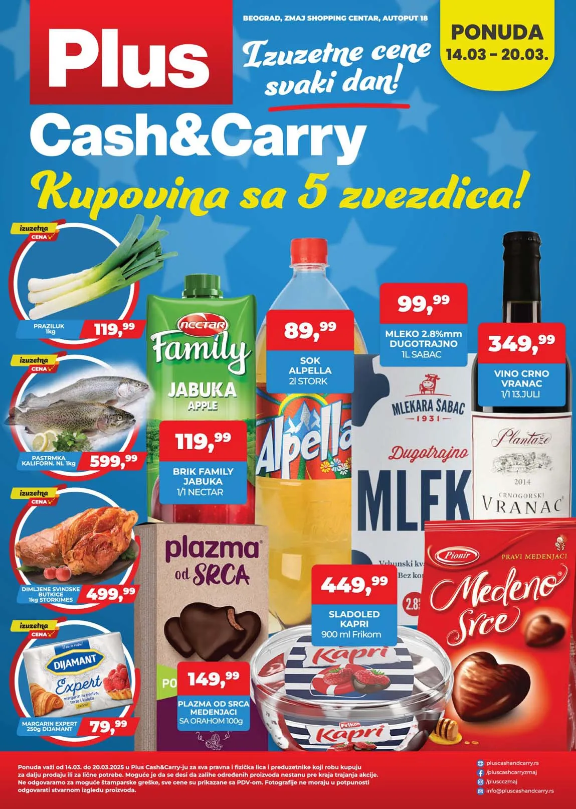 Plus cash carry ZMAJ Nedeljna sniženja do 20.03.2025