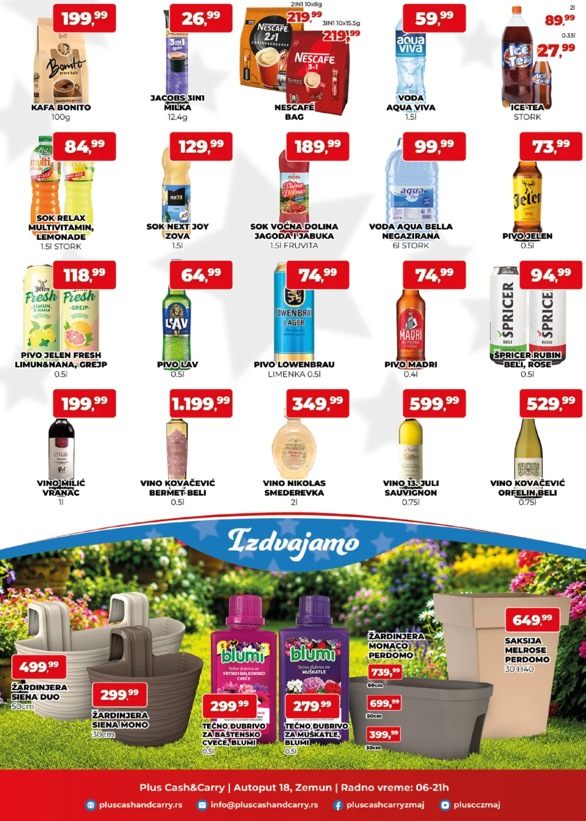 Plus Cash&Carry katalog strana 3 – kafa, sokovi, pivo i vino na sniženju