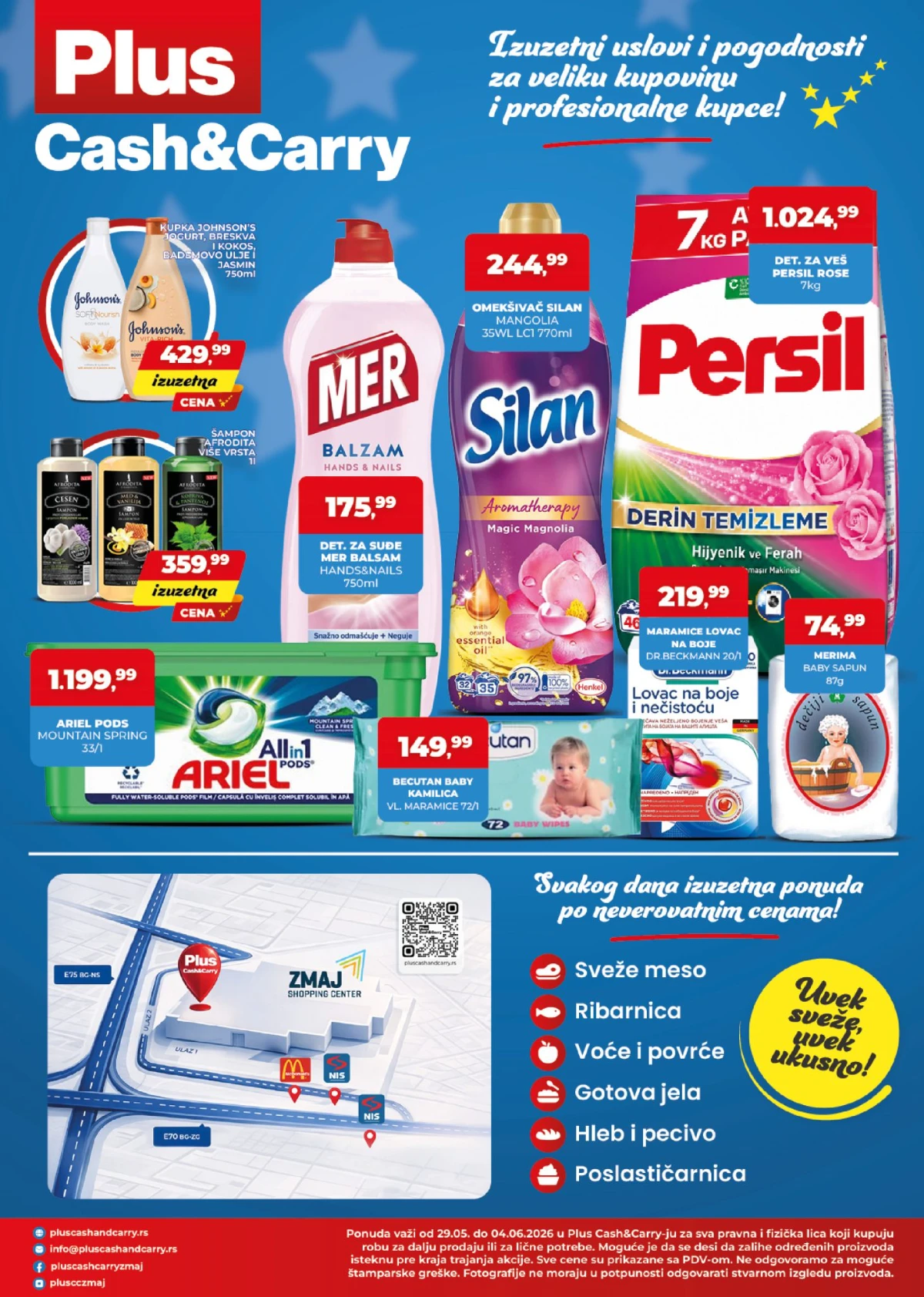 Plus Cash&Carry katalog strana 4 – Persil, Ariel, Silan i proizvodi za domaćinstvo