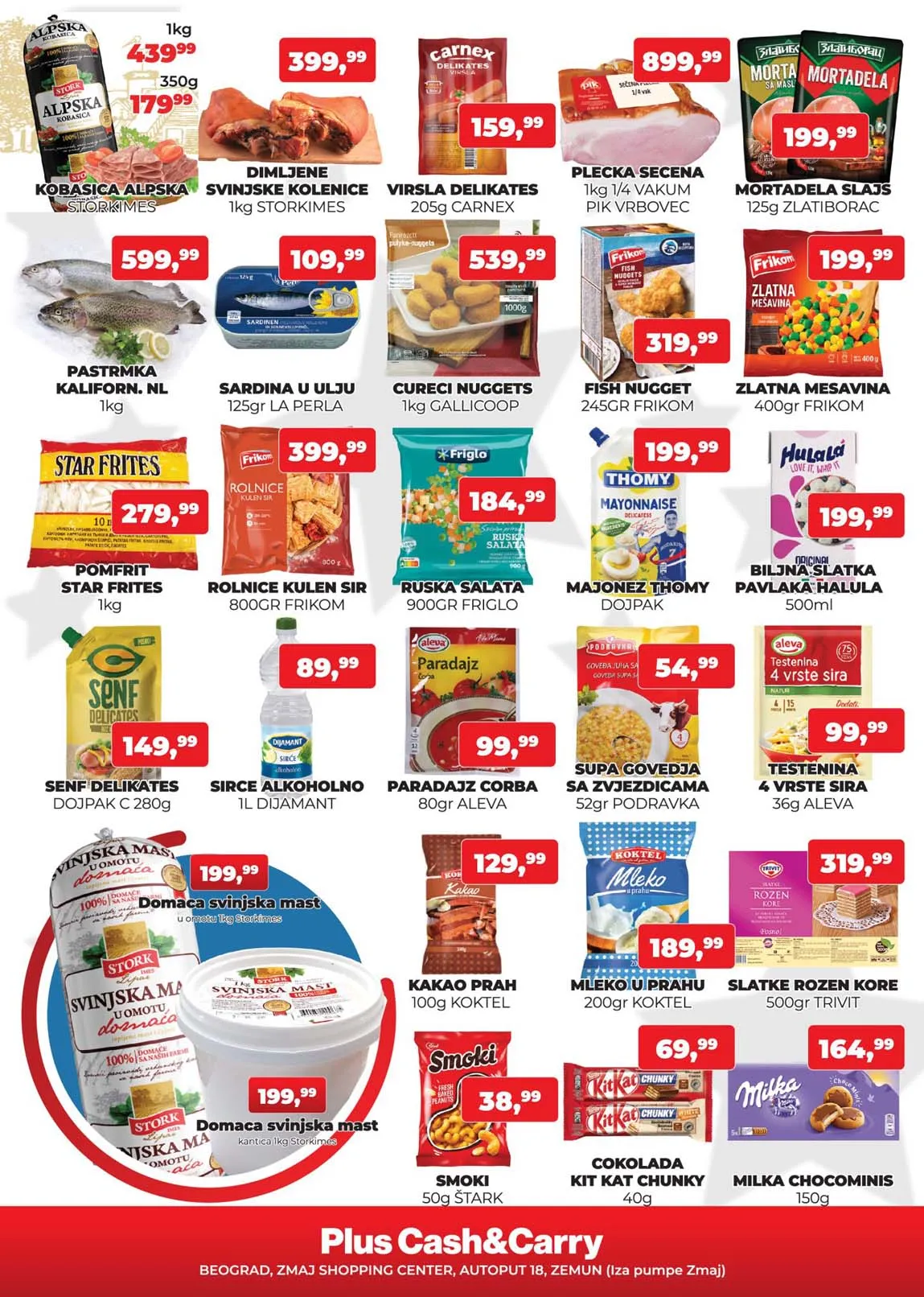 Sniženja Plus cash carry ZMAJ Trgovina Nedeljna ponuda