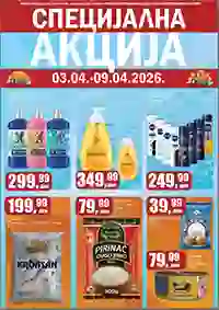 Prodavnica Sunce katalog akcija – sniženja prehrane i kućnih proizvoda do 09. aprila 2026