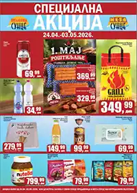 Prodavnica Sunce katalog akcija – sniženja prehrane i kućnih proizvoda do 30. aprila 2026