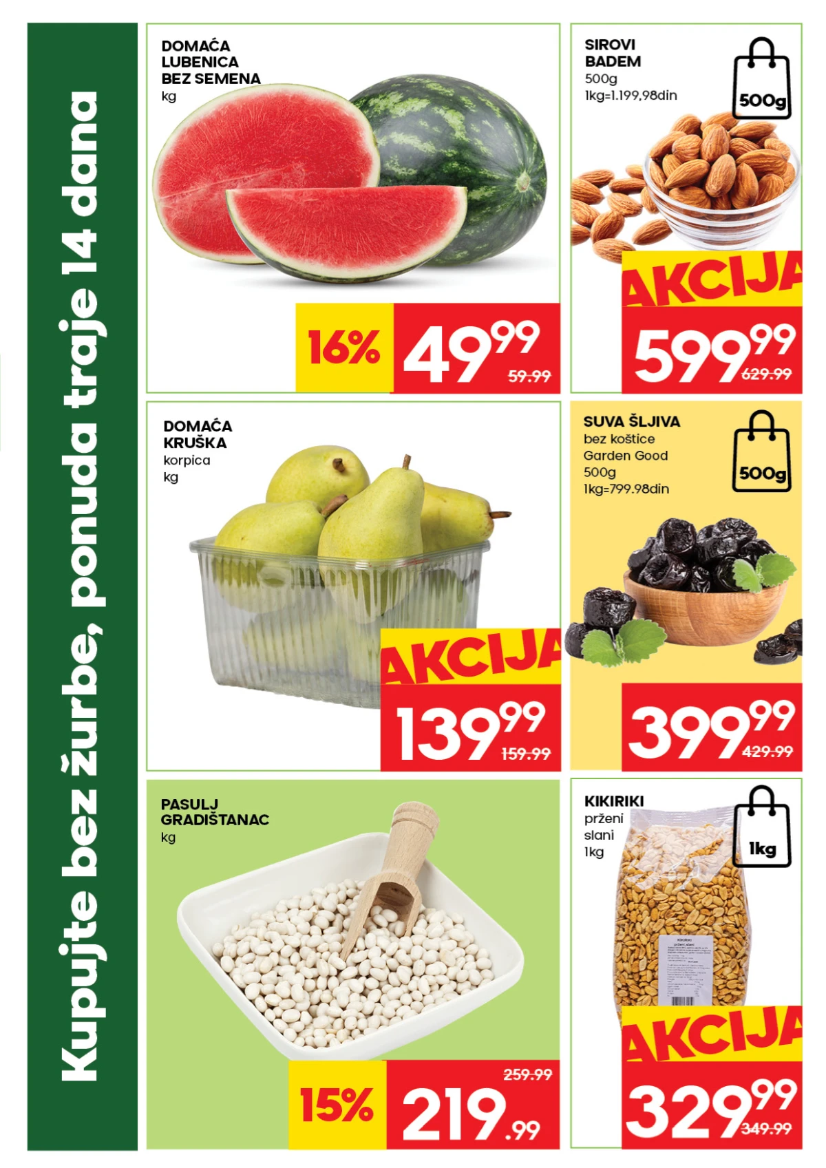 Roda katalog do 30.08.2026. – ponuda voća, badema, suvih šljiva i drugih proizvoda