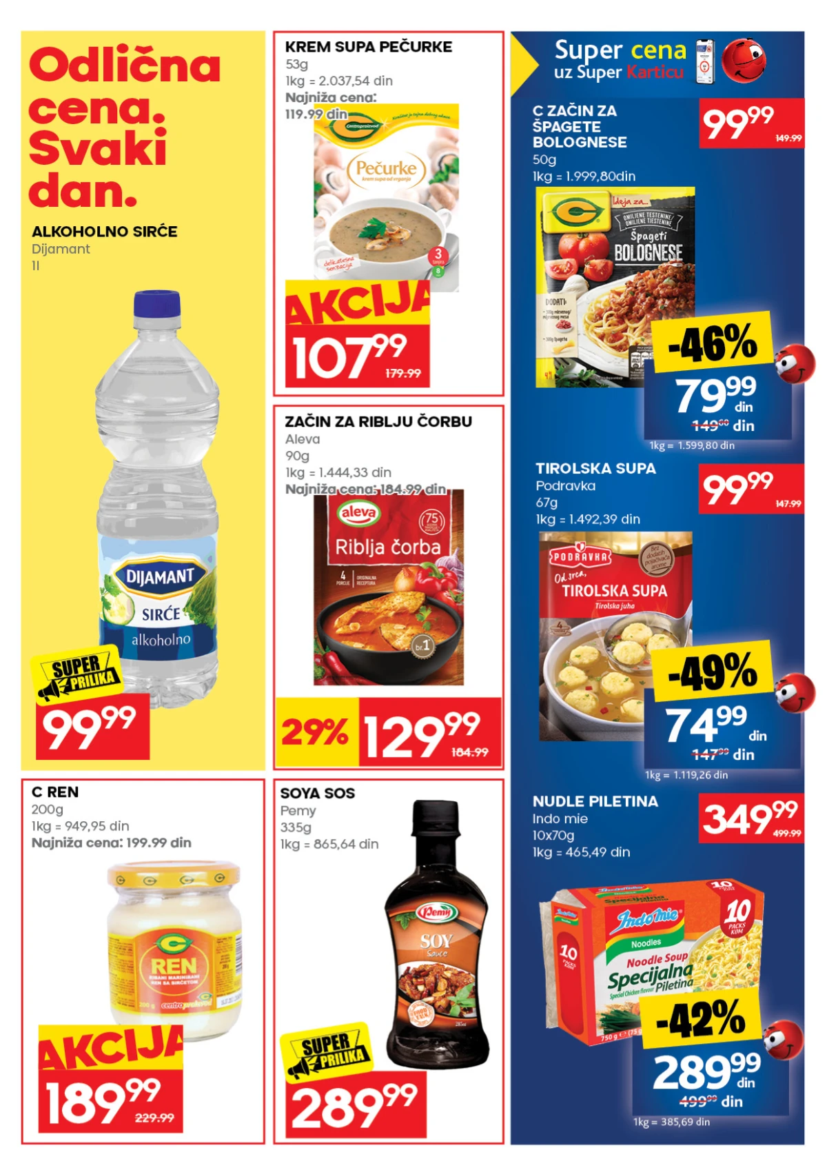 Roda katalog do 30.08.2026. – Podravka supe, C začin, nudle i začini