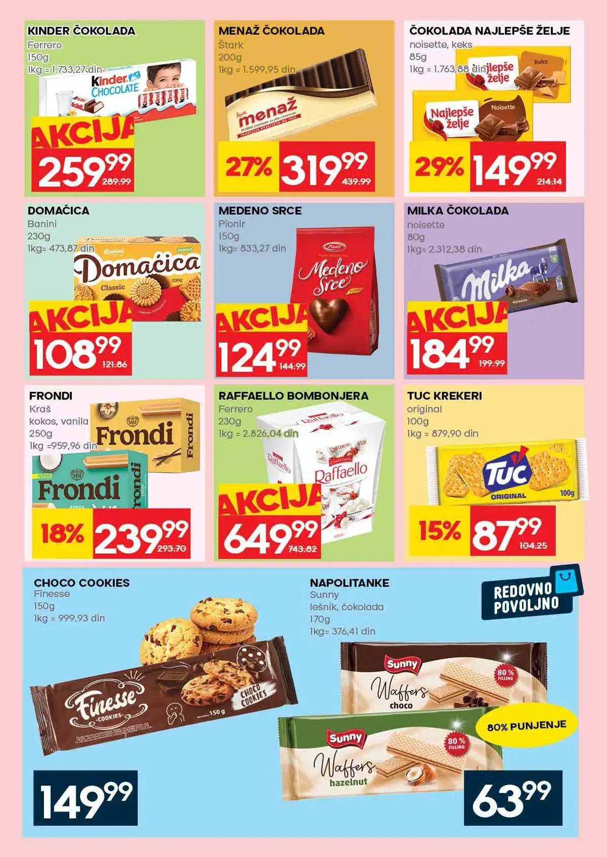 RODA nedeljni katalog akcija do 08. aprila 2026. strana 33 kompletna ponuda Srbija