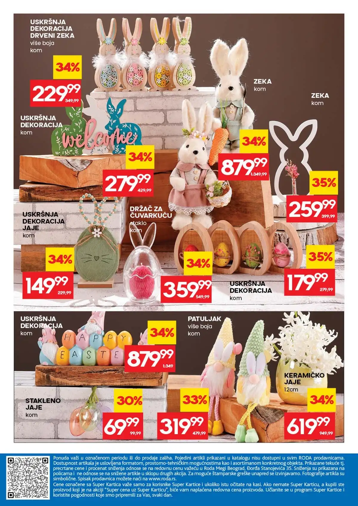 RODA nedeljni katalog akcija do 08. aprila 2026. strana 42 kompletna ponuda Srbija