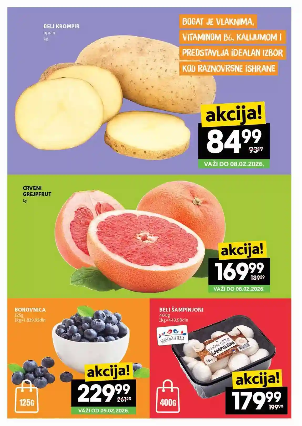 RODA nedeljni katalog akcija do 18. februara 2026 strana 2 prehrambeni proizvodi Srbija