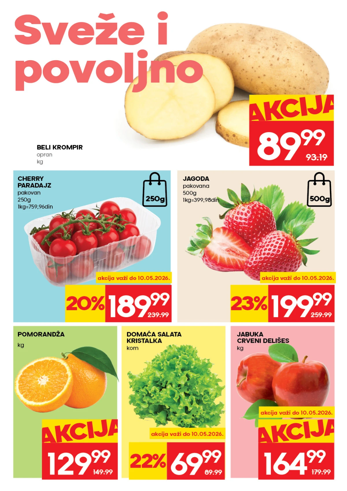 RODA nedeljni katalog akcija do 13. maja 2026. strana 2 sveže voće i povrće Srbija