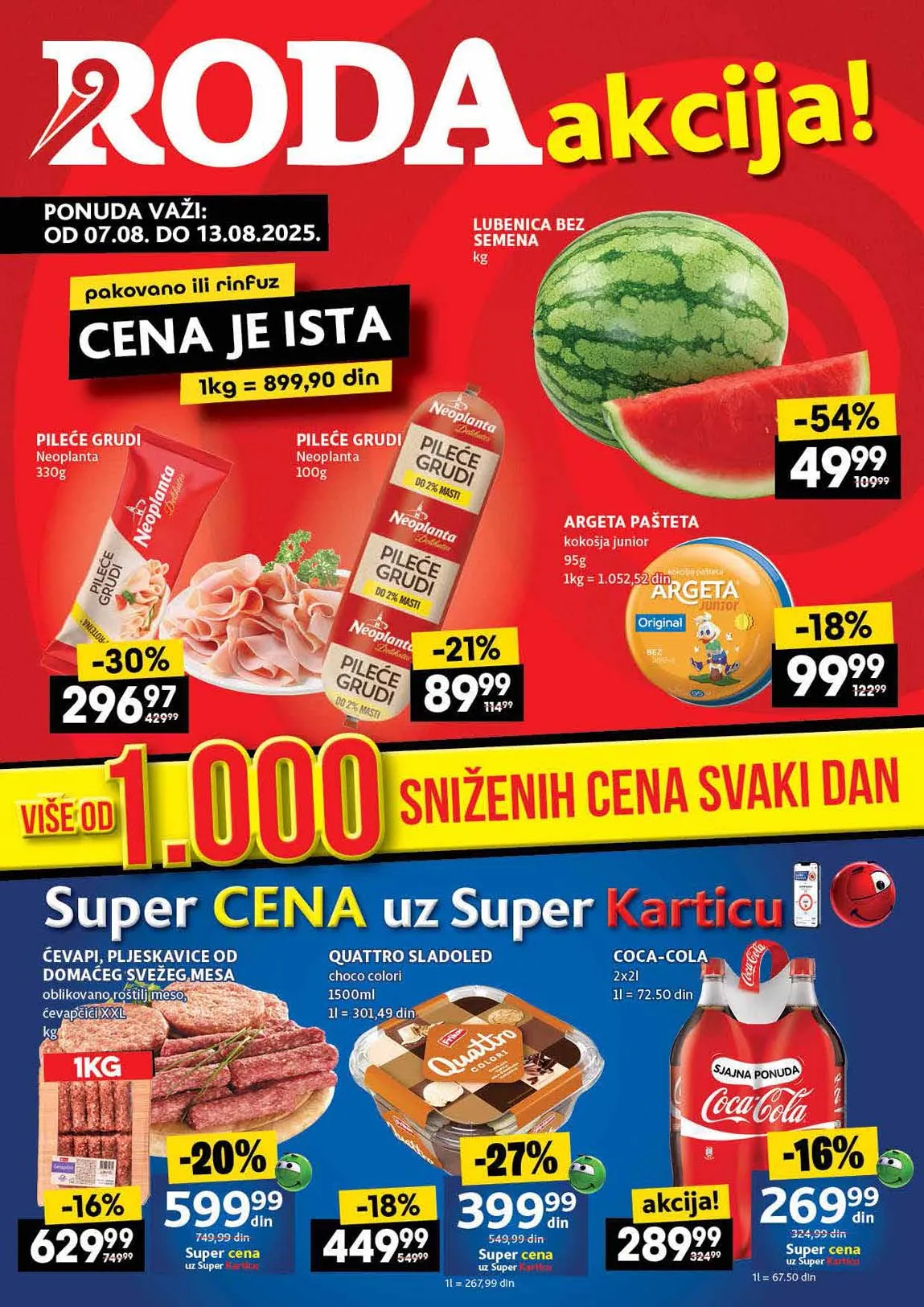 Roda kataloška akcija sniženja