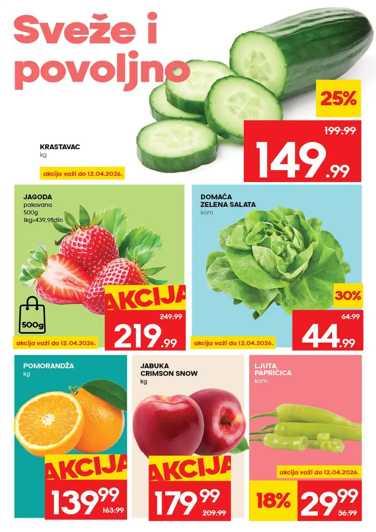 RODA katalog sniženja do 15. aprila 2026. – strana 4 RODA nedeljna akcija do 15. aprila 2026. strana 4 meso i mlečni proizvodi Srbija