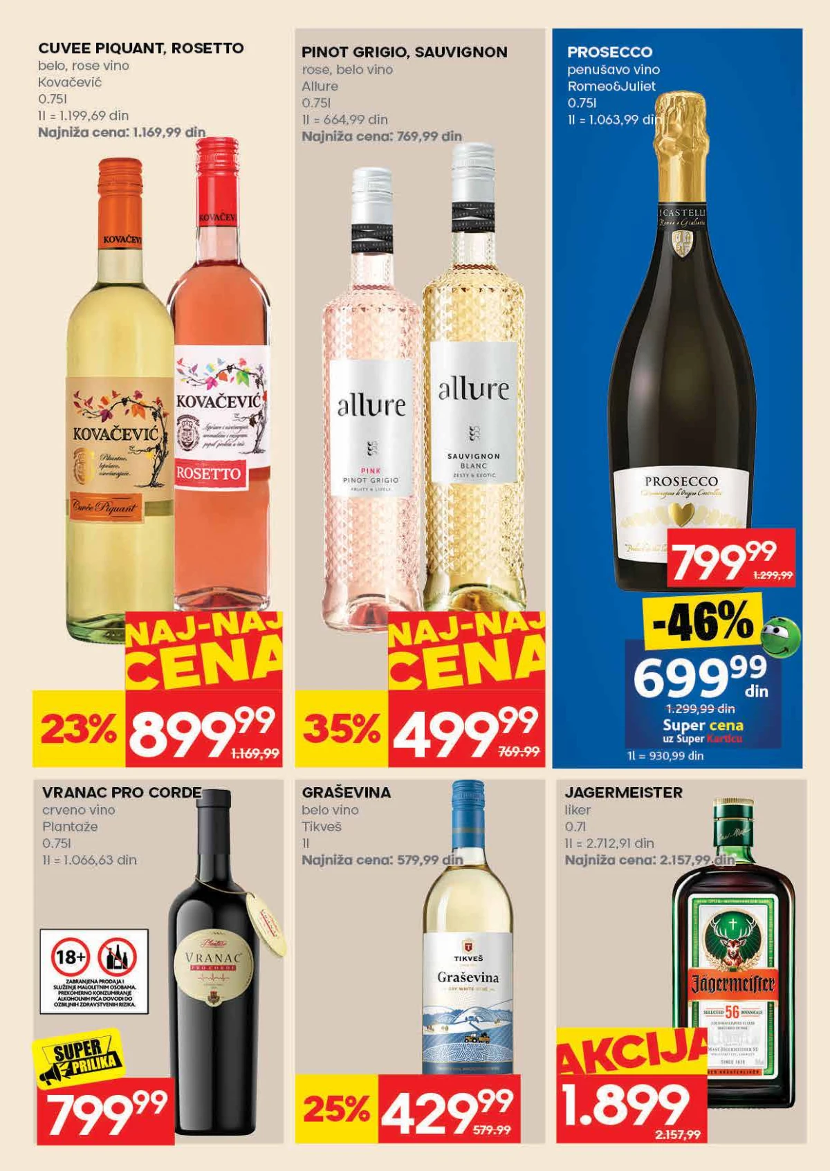 Roda katalog strana 27 – vino, prosecco i Jagermeister na akciji