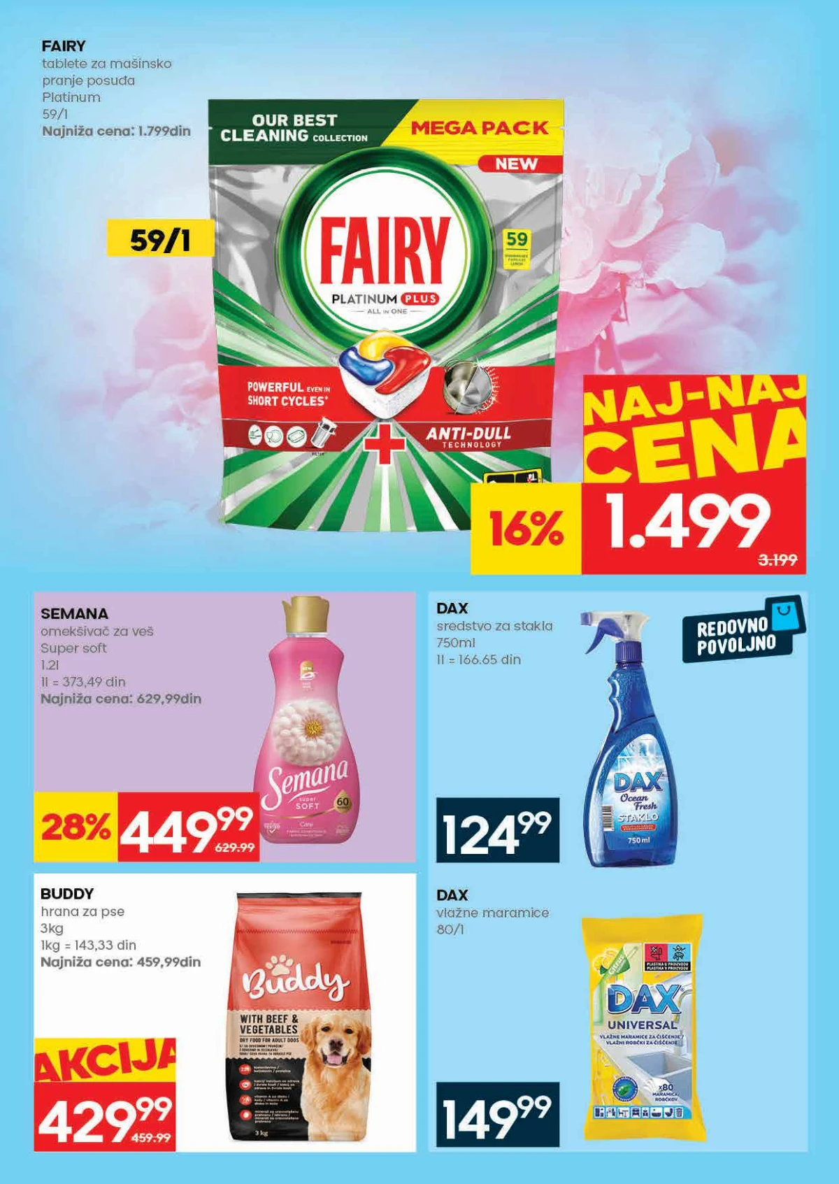 Roda katalog strana 31 – Fairy, Semana, DAX i proizvodi za domaćinstvo na akciji
