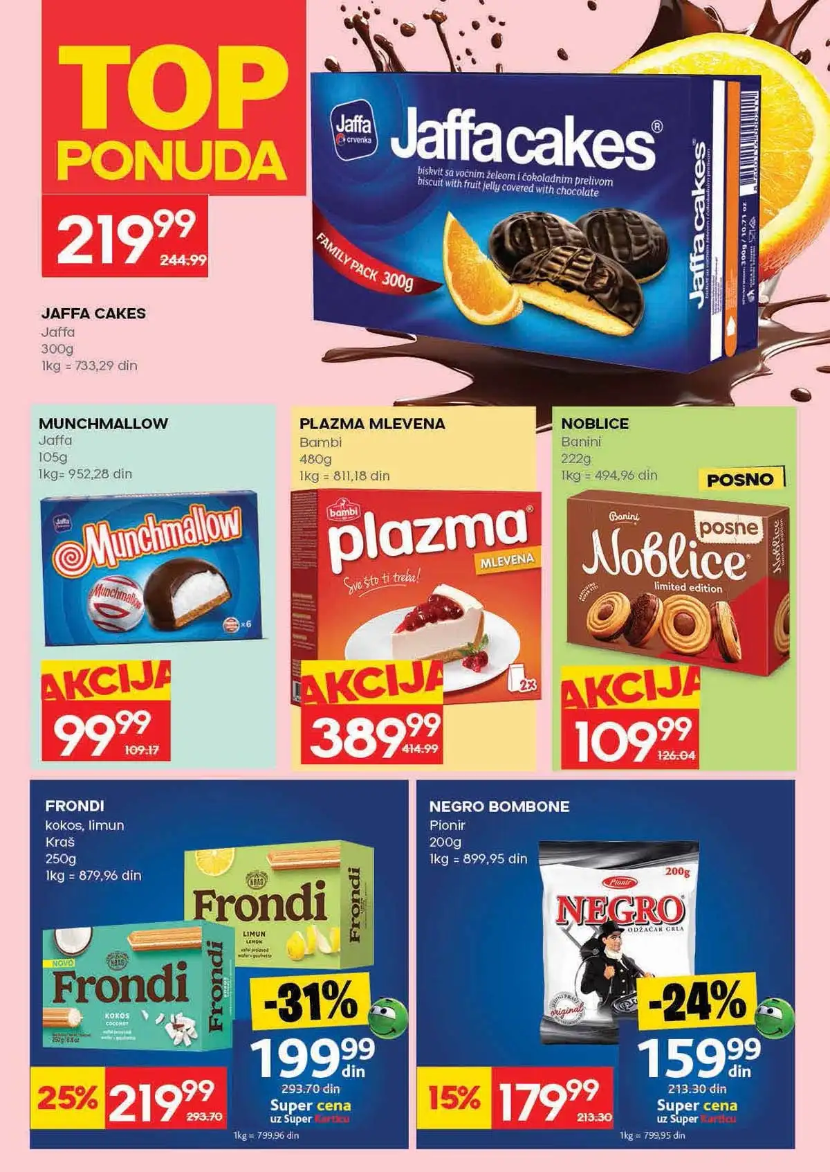 RODA nedeljna akcija do 22 aprila 2026. strana 20 meso i mlečni proizvodi Srbija