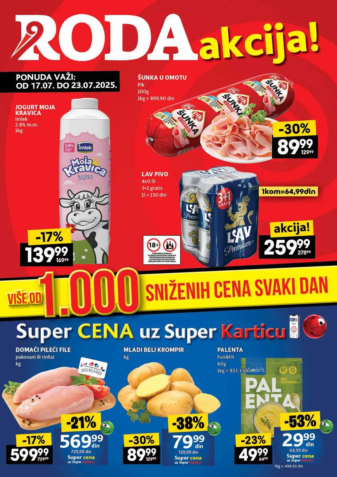 Roda – Nedeljni katalog sniženja do 23. jula 2025. | Veliki popusti i uštede