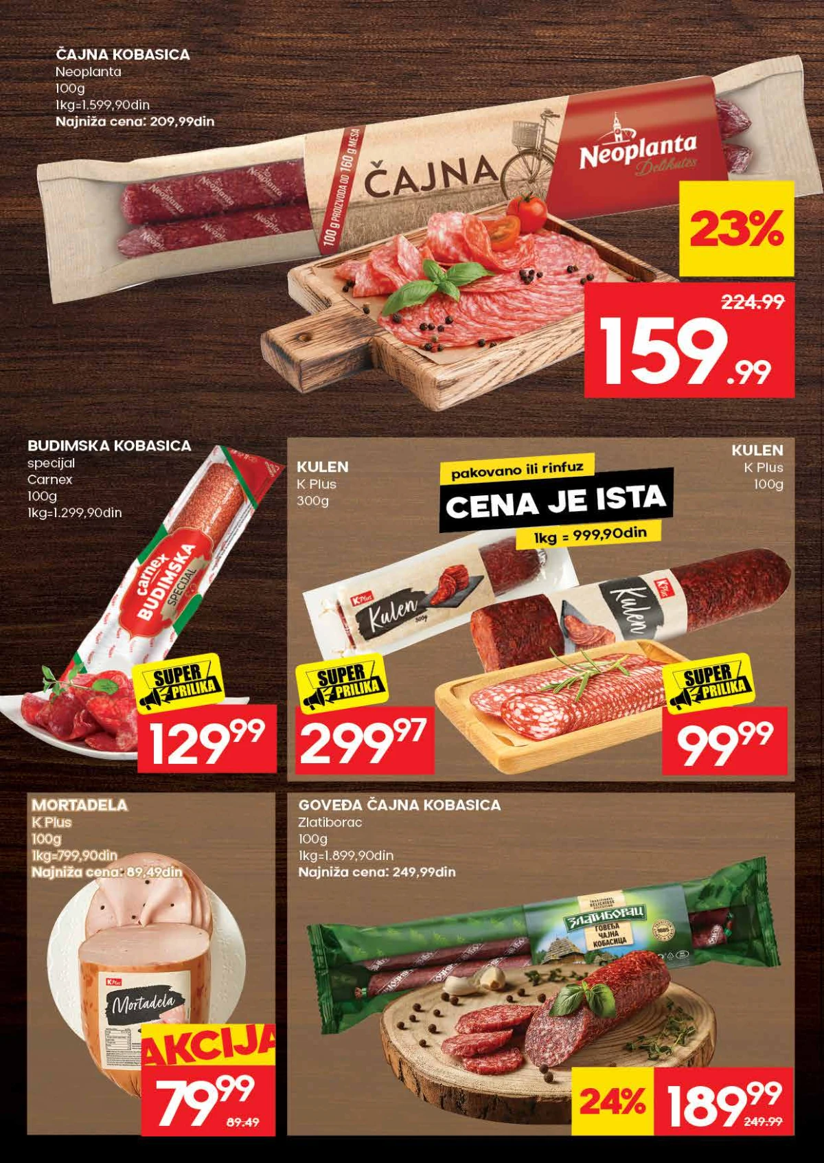 Roda katalog strana 6 – čajna kobasica, kulen, mortadela i suhomesnati proizvodi na akciji