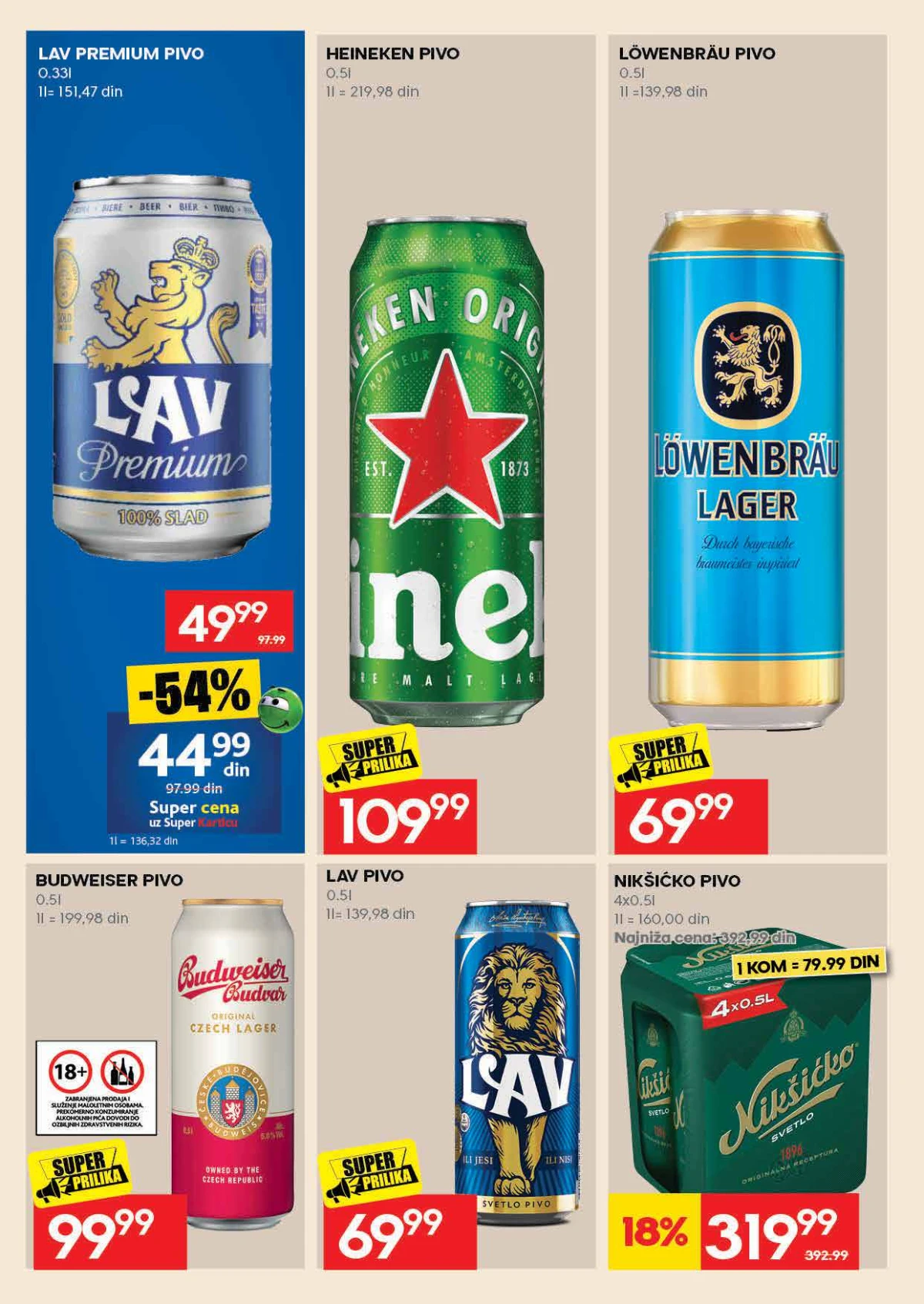 Roda katalog strana 26 – Lav, Heineken, Löwenbräu i druga piva na akciji