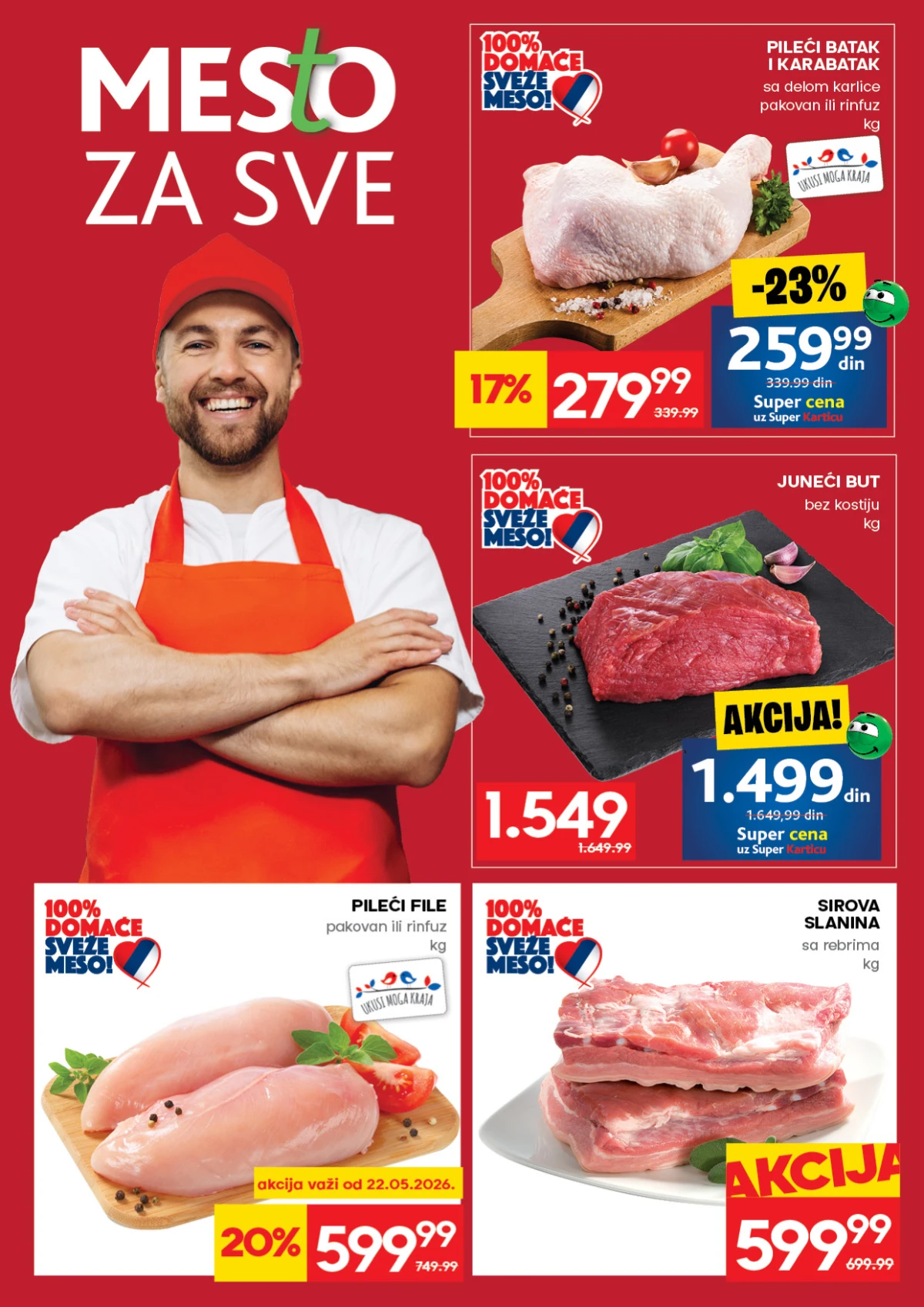 RODA nedeljna akcija do 27.05.2026. strana 4 meso i mlečni proizvodi Srbija