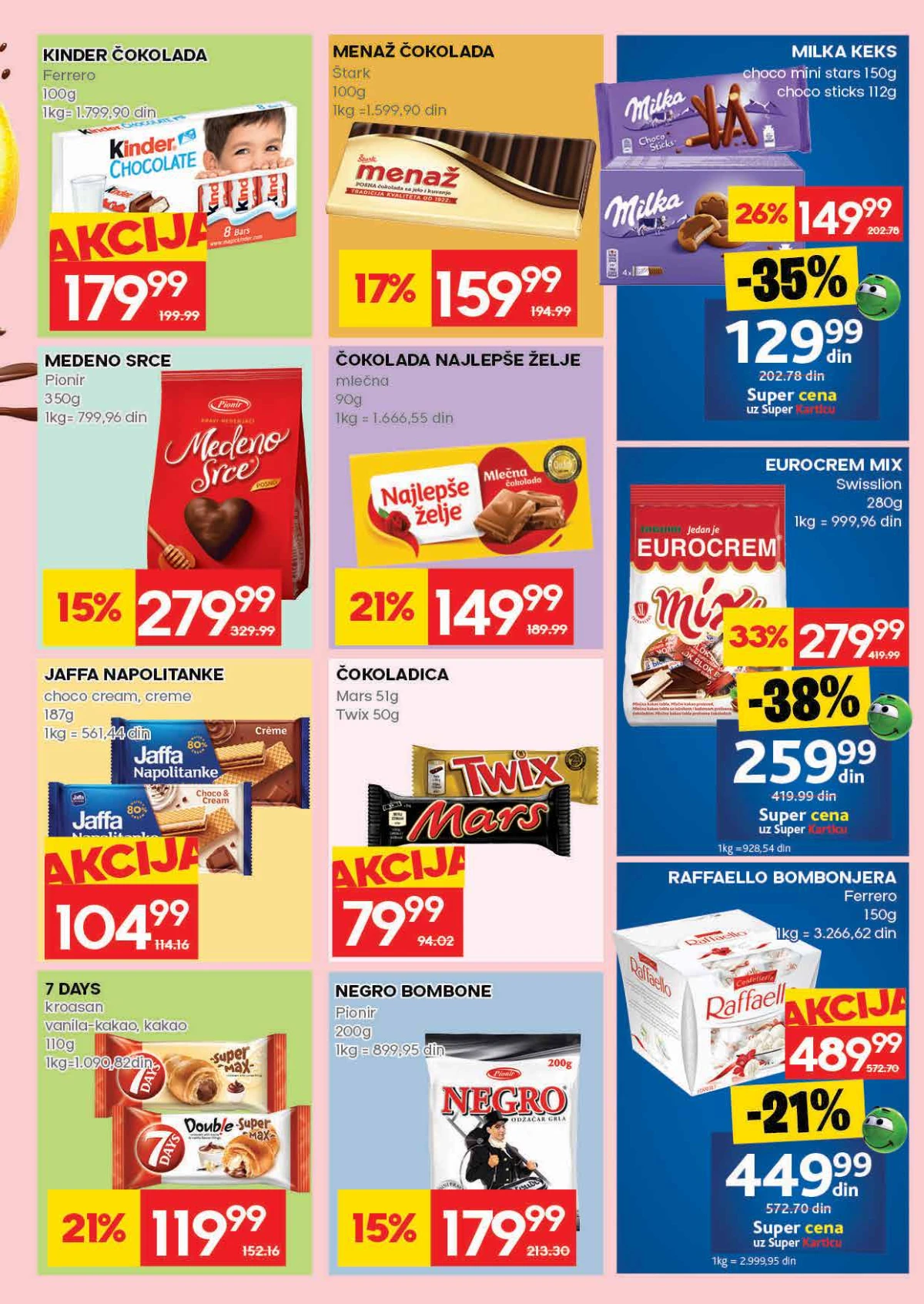 RODA katalog akcija do 27.05.2026. strana 21 piće i osnovne namirnice Srbija