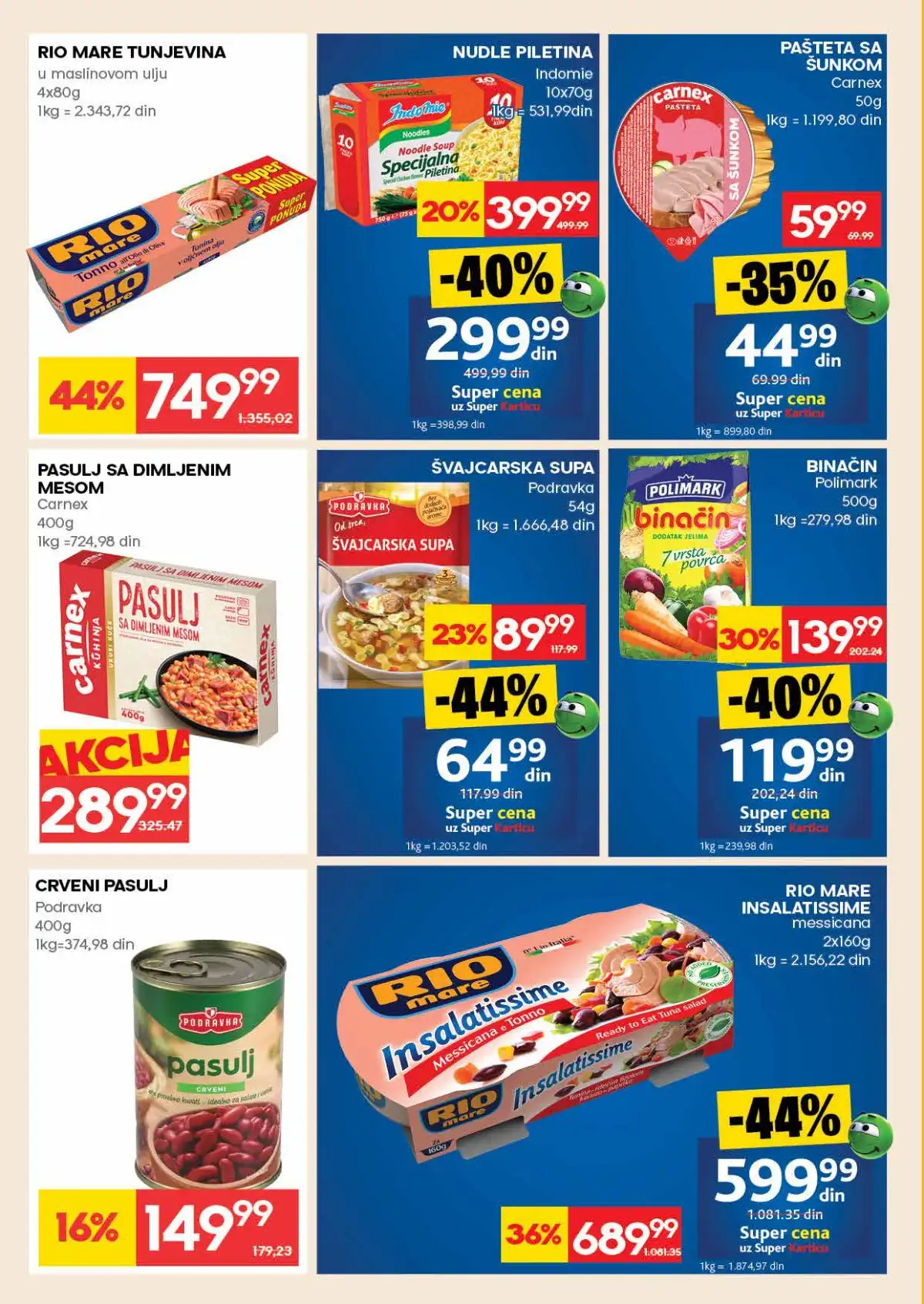 RODA nedeljna akcija do 29. aprila 2026. strana 20 meso i mlečni proizvodi Srbija