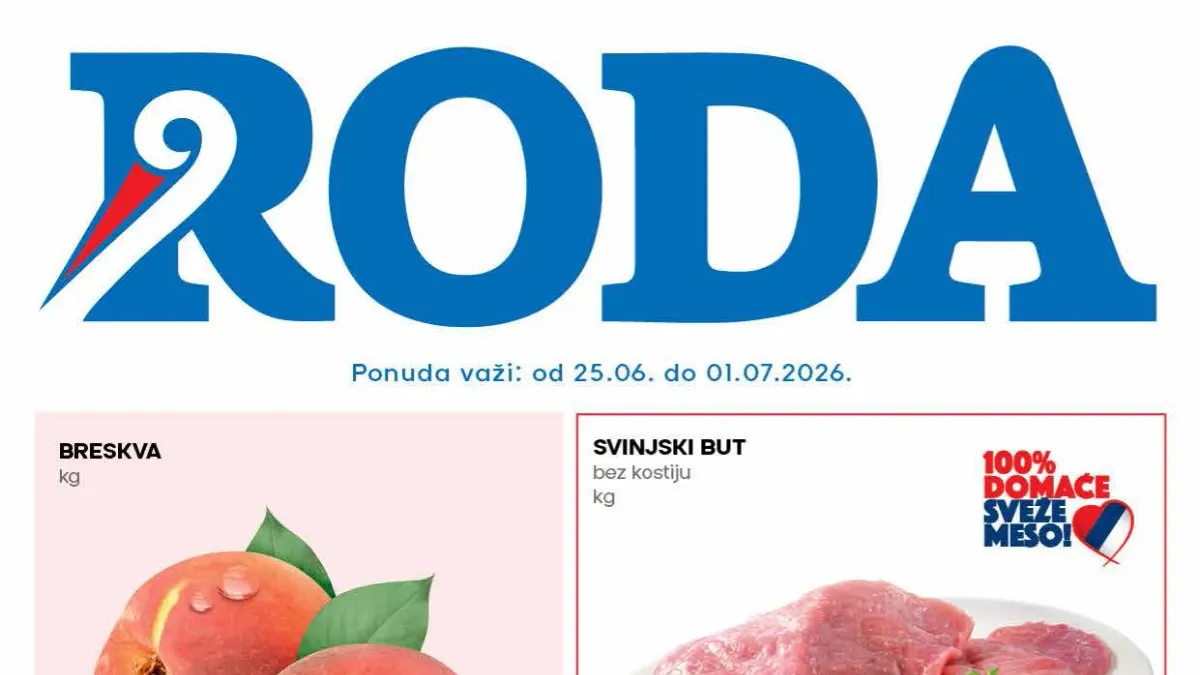 Roda akcija do 51% popusta – novi nedeljni katalog sa svežim ponudama i nižim cenama do 01.07.2026
