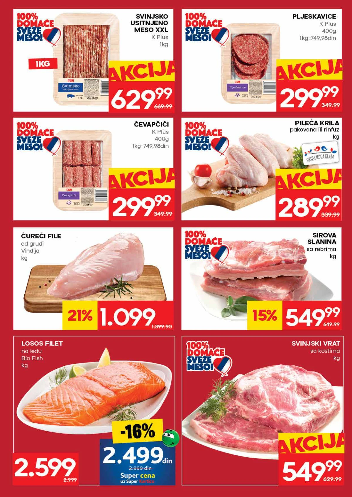 Roda katalog strana 5 – mleveno meso, ćevapi, pljeskavice i drugi mesni proizvodi na akciji