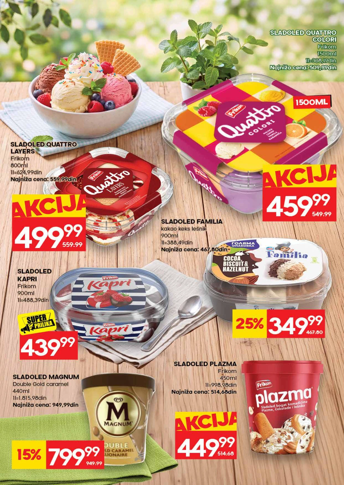 Roda katalog strana 12 – Frikom sladoledi, porodična pakovanja i ledene poslastice na akciji