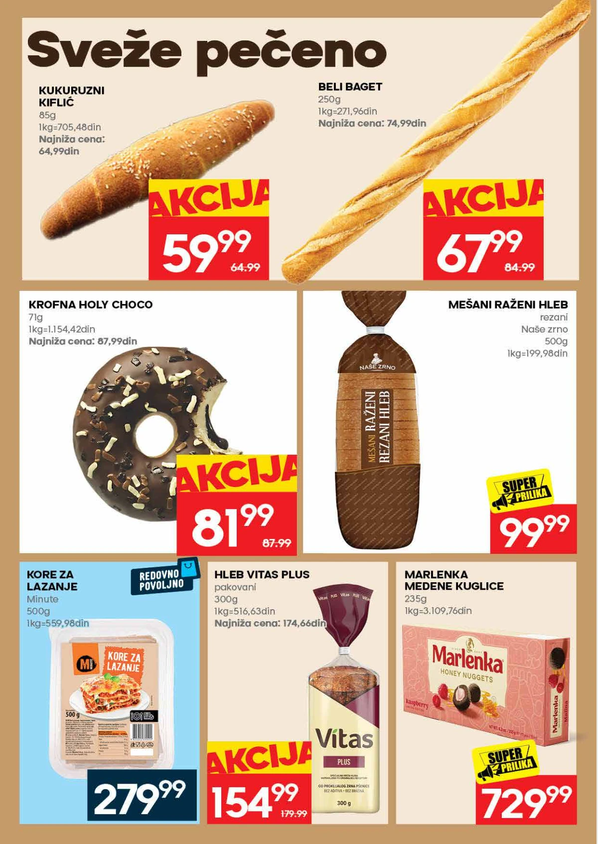 Roda katalog strana 14 – pita savijača, pomfrit, maline i zamrznuti proizvodi na akciji