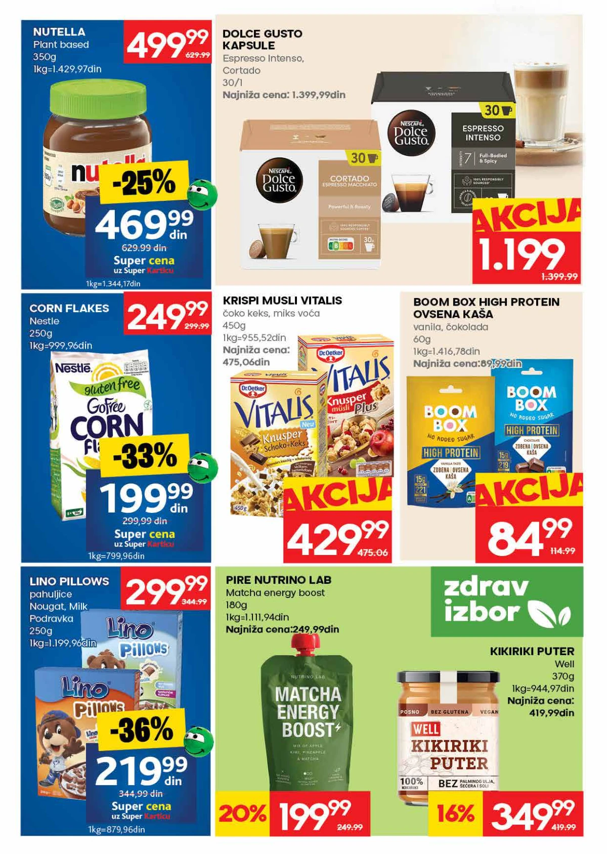 Roda katalog strana 16 – kafa, čaj, eurokrem i drugi proizvodi za svakodnevnu kupovinu