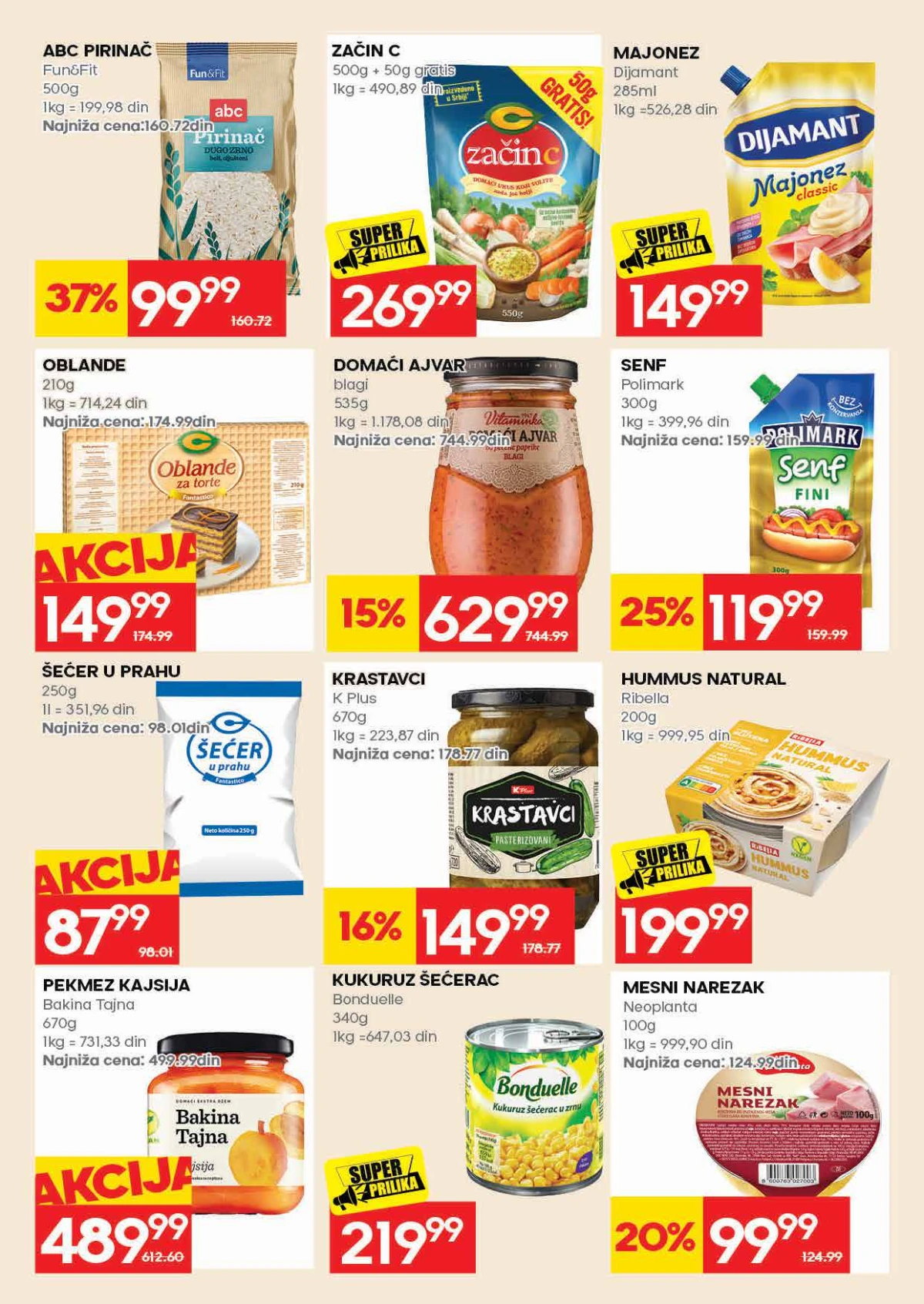 Roda katalog strana 19 – paštete, tunjevina, kečap i dodaci jelima po akcijskim cenama