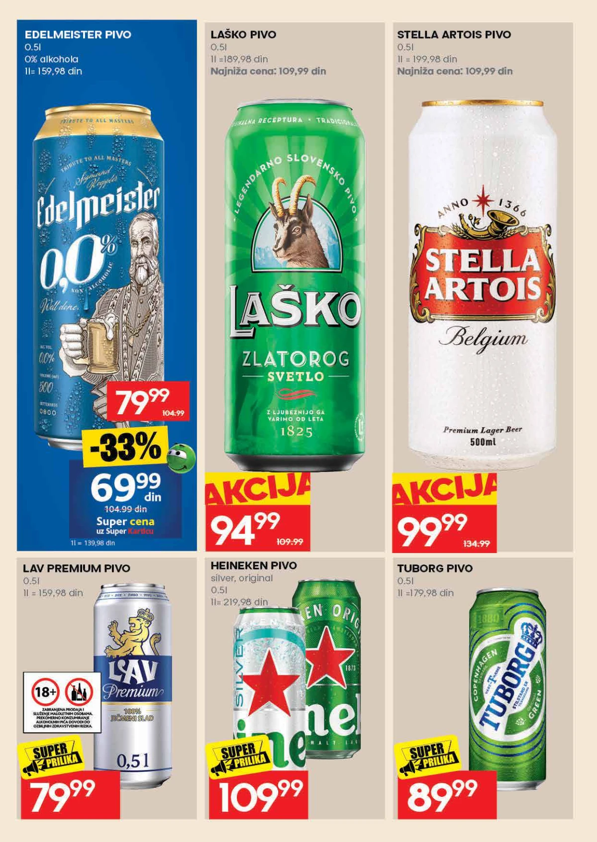 Roda katalog strana 26 – pivo i osvežavajuća alkoholna pića po akcijskim cenama