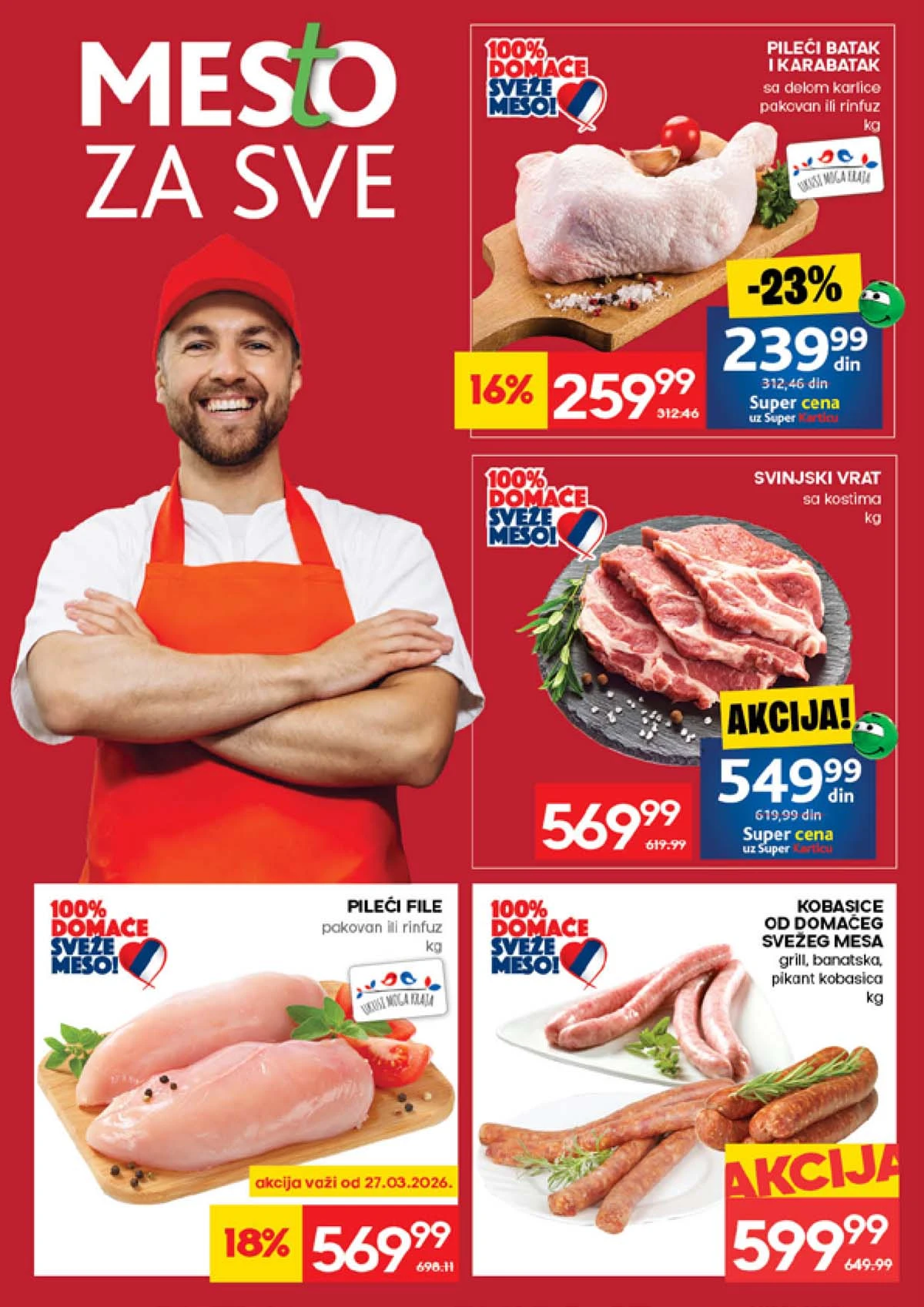 RODA katalog sniženja do 01. aprila 2026. – strana 4 RODA nedeljna akcija do 01. aprila 2026. strana 4 meso i mlečni proizvodi Srbija