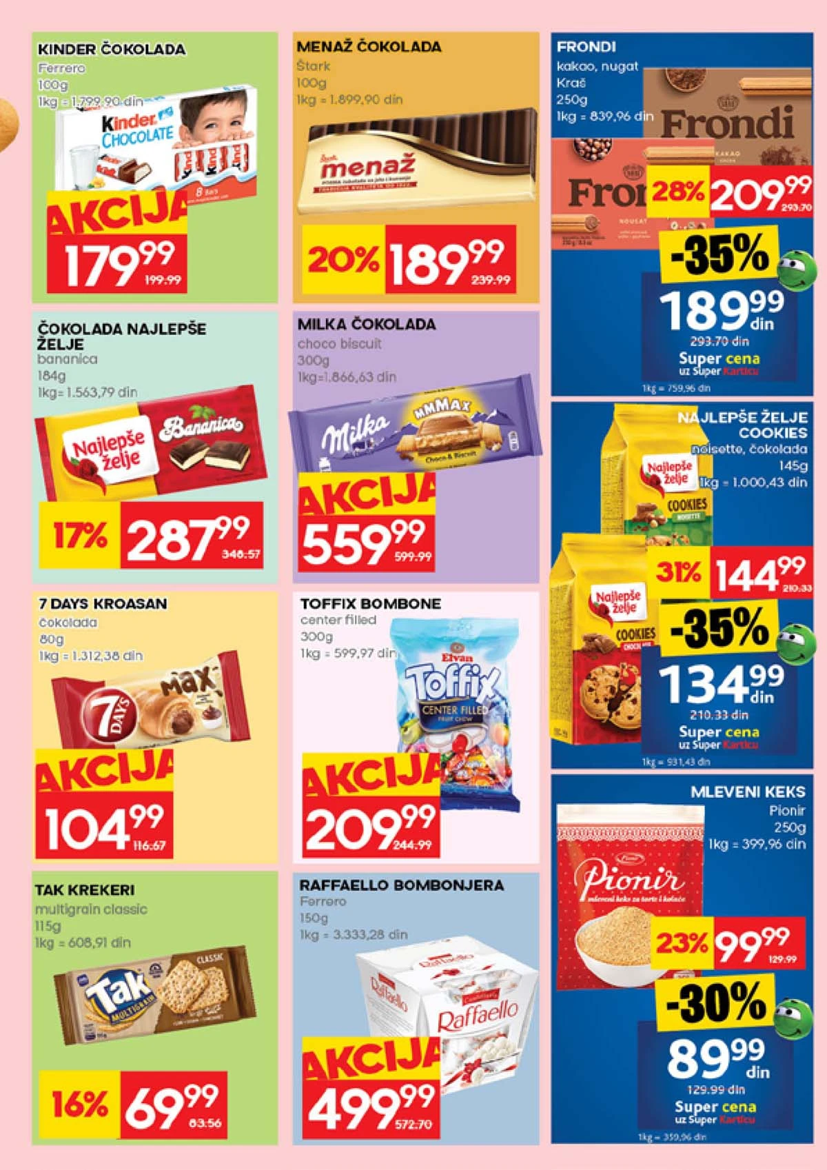 RODA katalog sniženja do 01. aprila 2026. – strana 21 RODA katalog akcija do 01. aprila 2026. strana 21 piće i osnovne namirnice Srbija