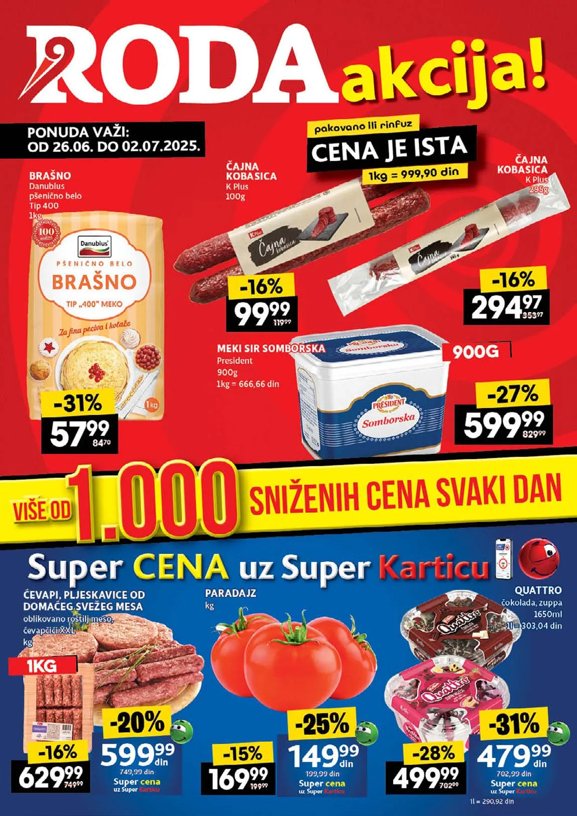 RODA Nedeljni katalog sniženja do 02.07.2024