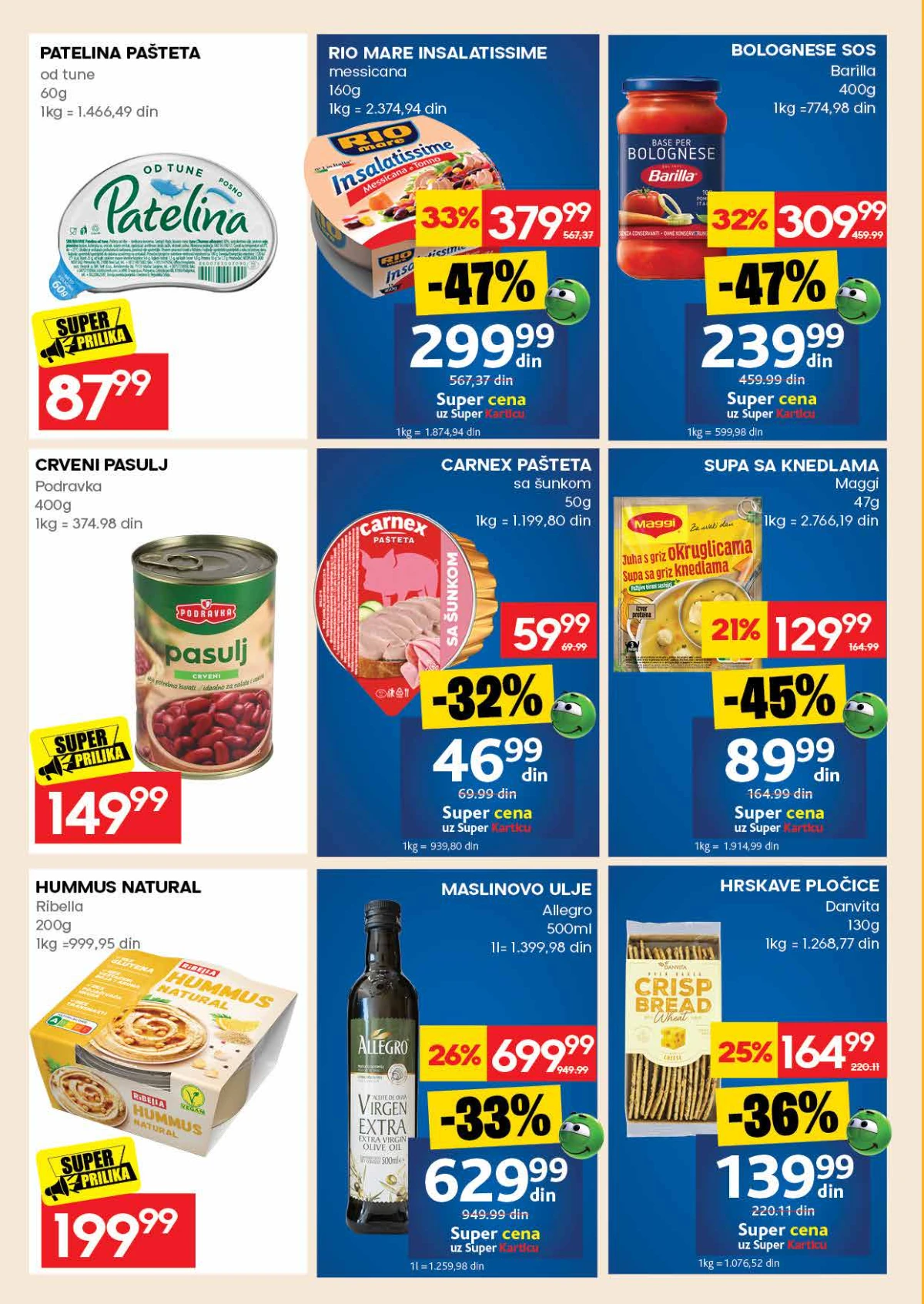 RODA katalog sniženja do 03.06.2026. – strana 20 RODA nedeljna akcija do 03.06.2026. strana 20 meso i mlečni proizvodi Srbija
