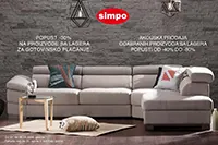 SIMPO rasprodaja do 80% katalog namještaja 2026 Srbija