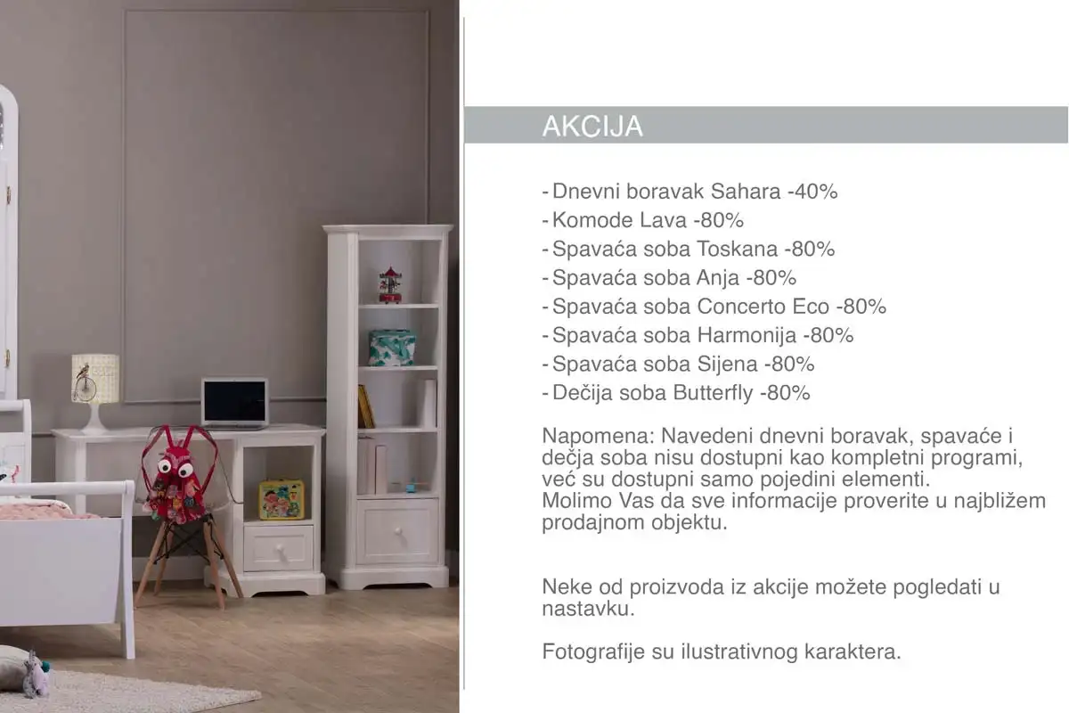 SIMPO rasprodaja do 80% katalog strana 3 Srbija 2026 namještaj