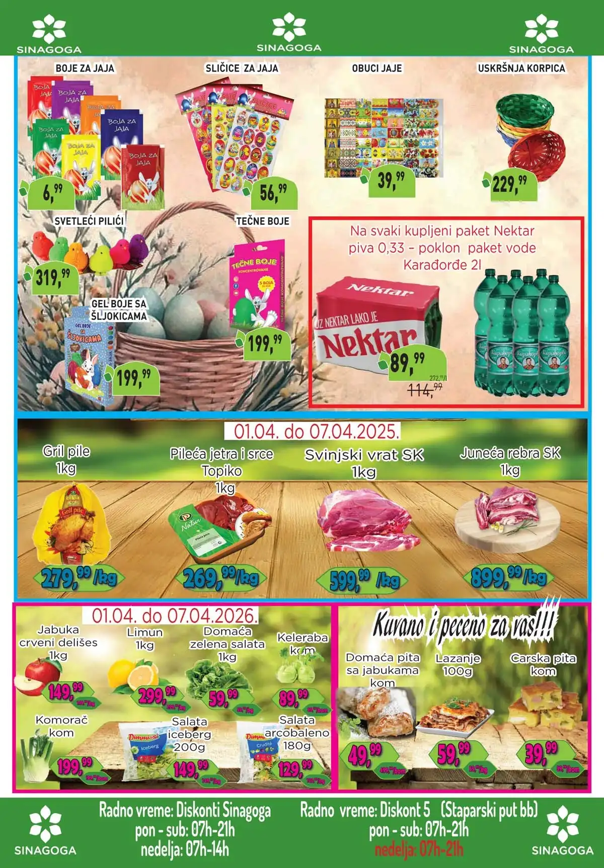 Sinagoga akcija prehrana do 35% katalog popusti proizvodi za svaki dan