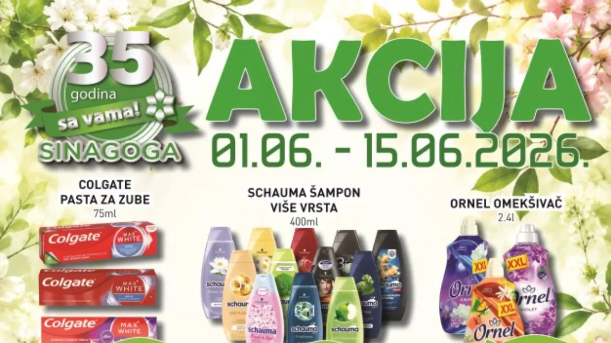 Sinagoga katalog akcija do 47% sniženja od 01.06. do 15.06.2026
