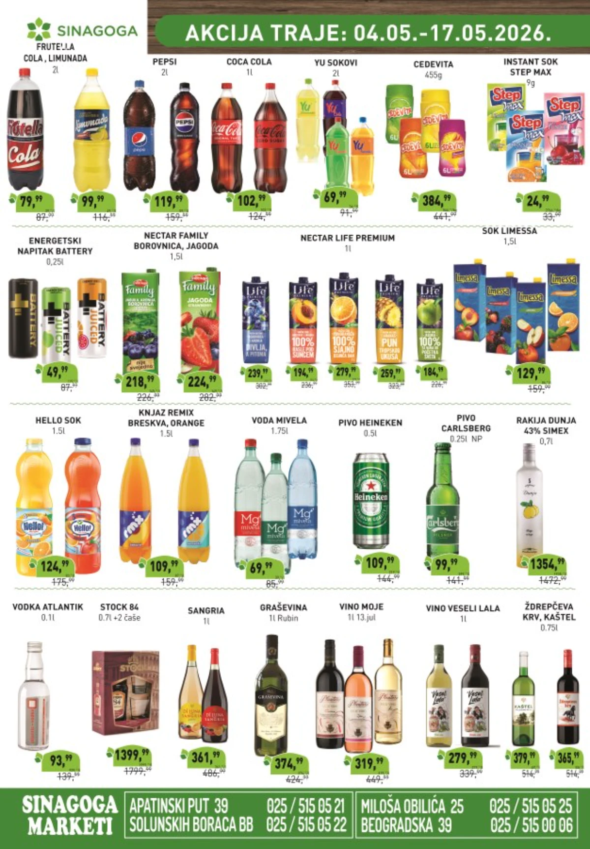 Sinagoga katalog popusti do 35% proizvodi za domaćinstvo i svakodnevnu kupovinu