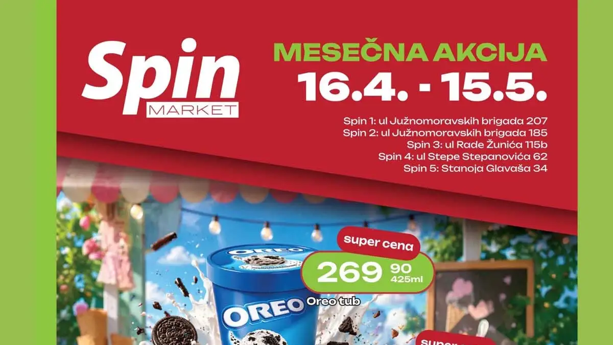 Spin marketi akcija katalog sniženja do 15. maja 2026 – strana 1