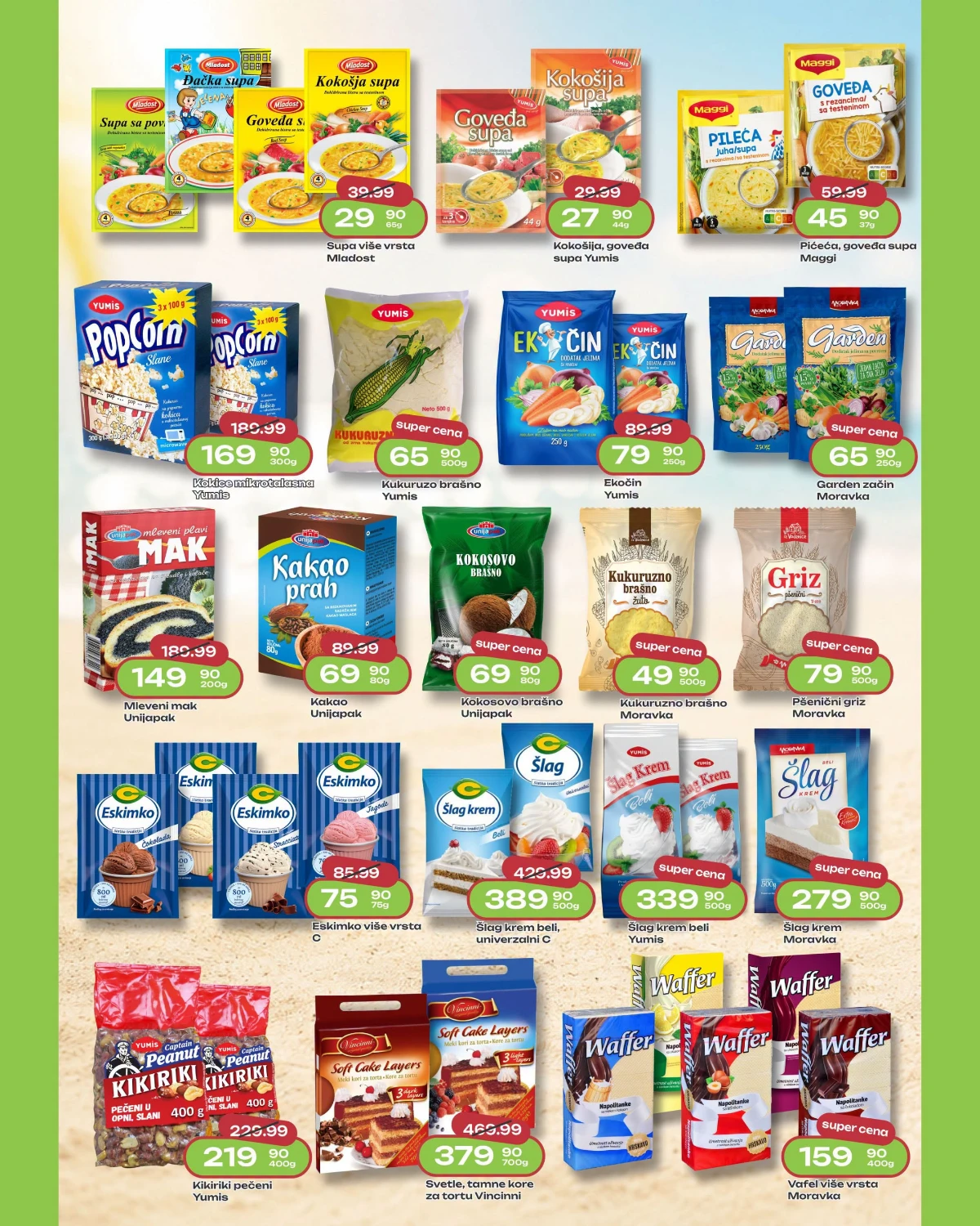 Spin Market katalog do 15.07.2026 – osnovne namirnice i proizvodi za pripremu hrane