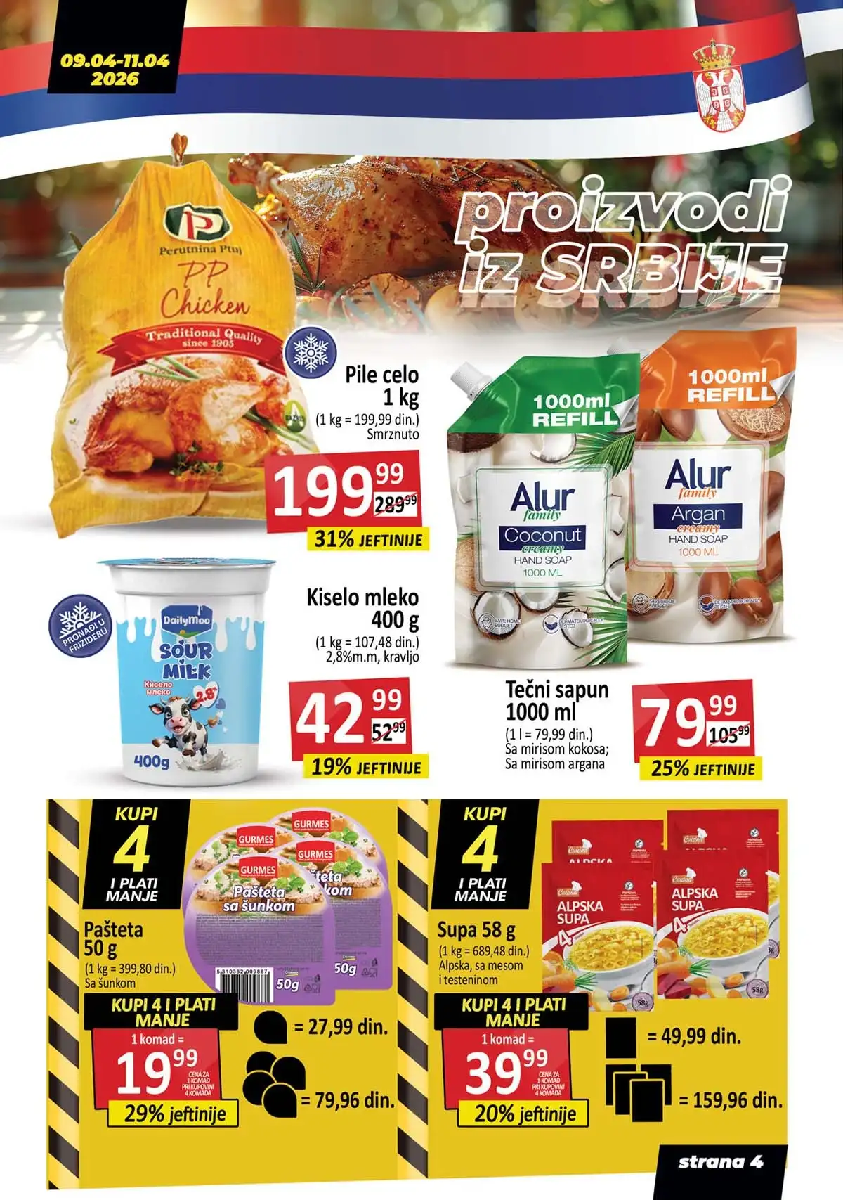 Stokomak akcija do 38% – mlečni proizvodi, mleko, sir i jogurt na sniženju