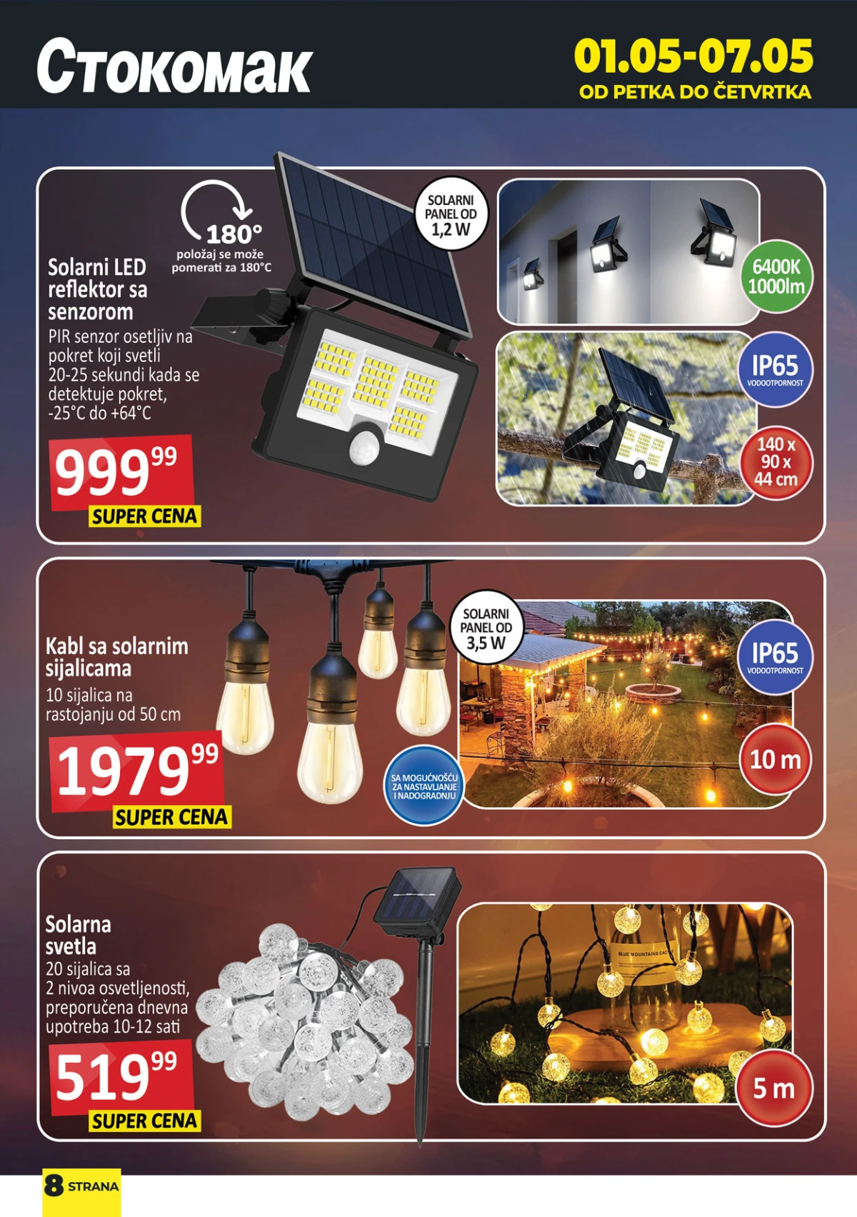 Stokomak akcija voće i povrće – sveže namirnice po akcijskim cenama do 30. aprila 2026