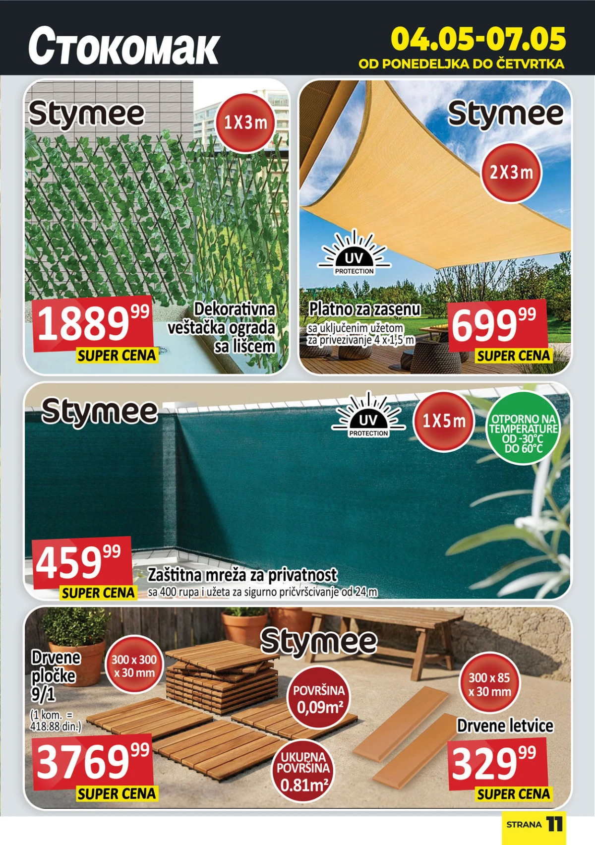 Stokomak završna strana kataloga – pregled svih akcijskih proizvoda do 30. aprila 2026