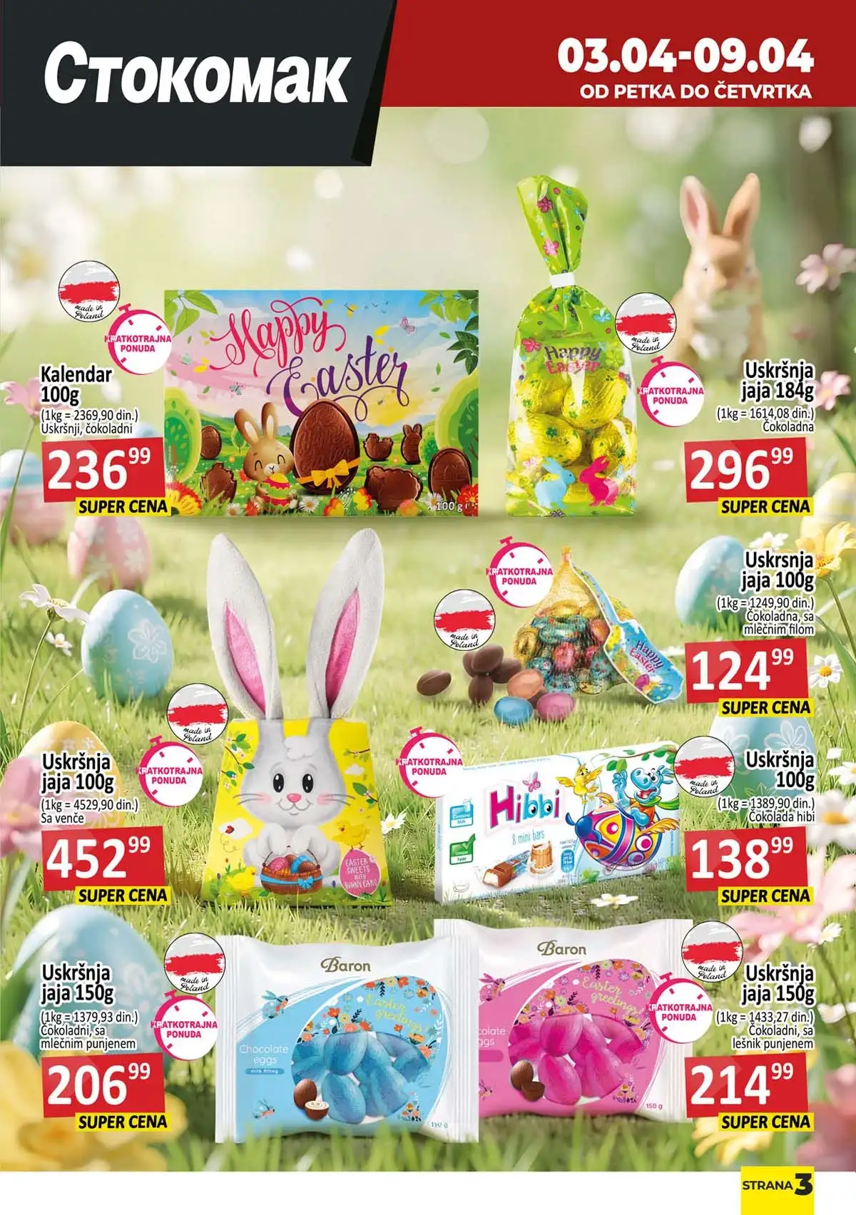 Stokomak mlečni proizvodi sniženje – mart 2026 Stokomak katalog mlečni proizvodi – sir, mleko i jogurt na akciji do 09. aprila 2026
