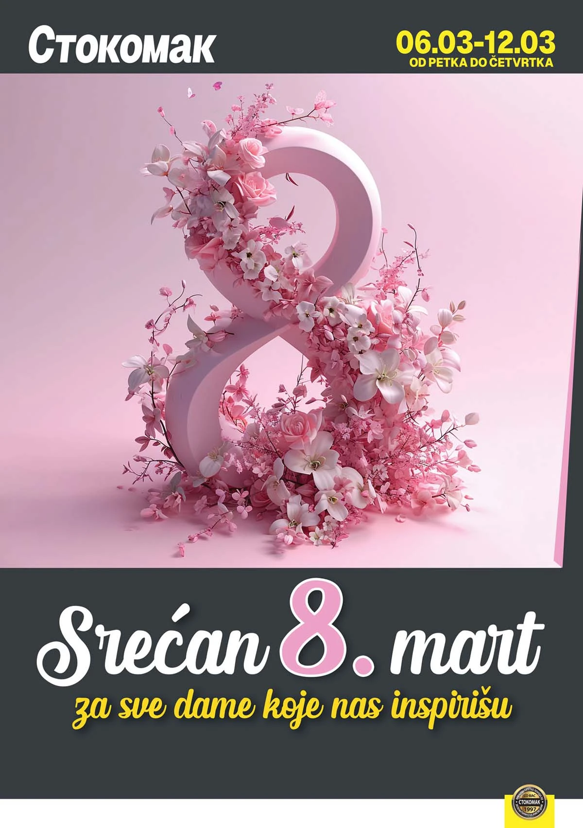 Stokomak katalog mlečni proizvodi – sir, mleko i jogurt na akciji do 12. marta 2026