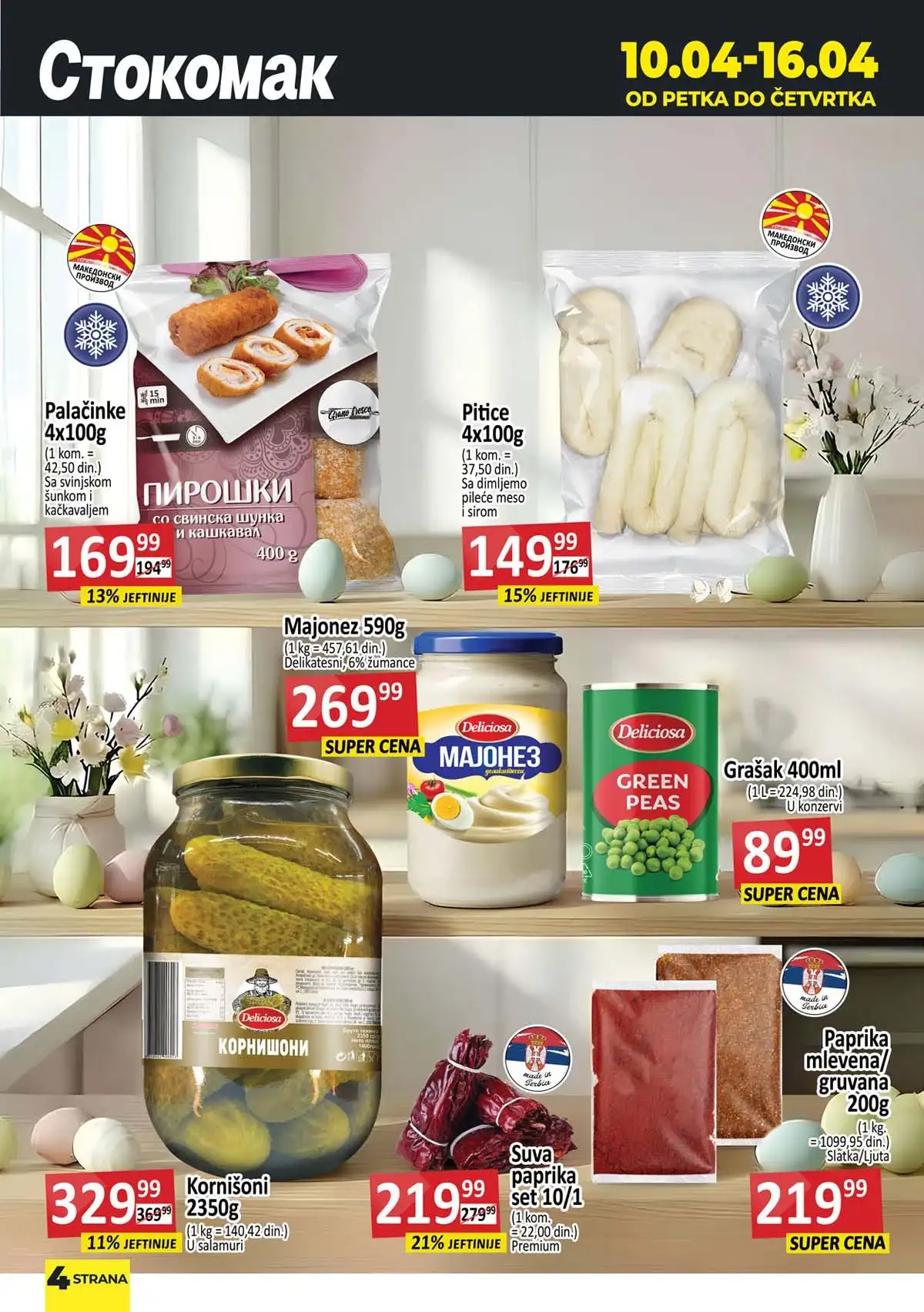 Stokomak akcija kućna hemija i higijena – deterdženti i sredstva za čišćenje sniženje do 16. aprila 2026