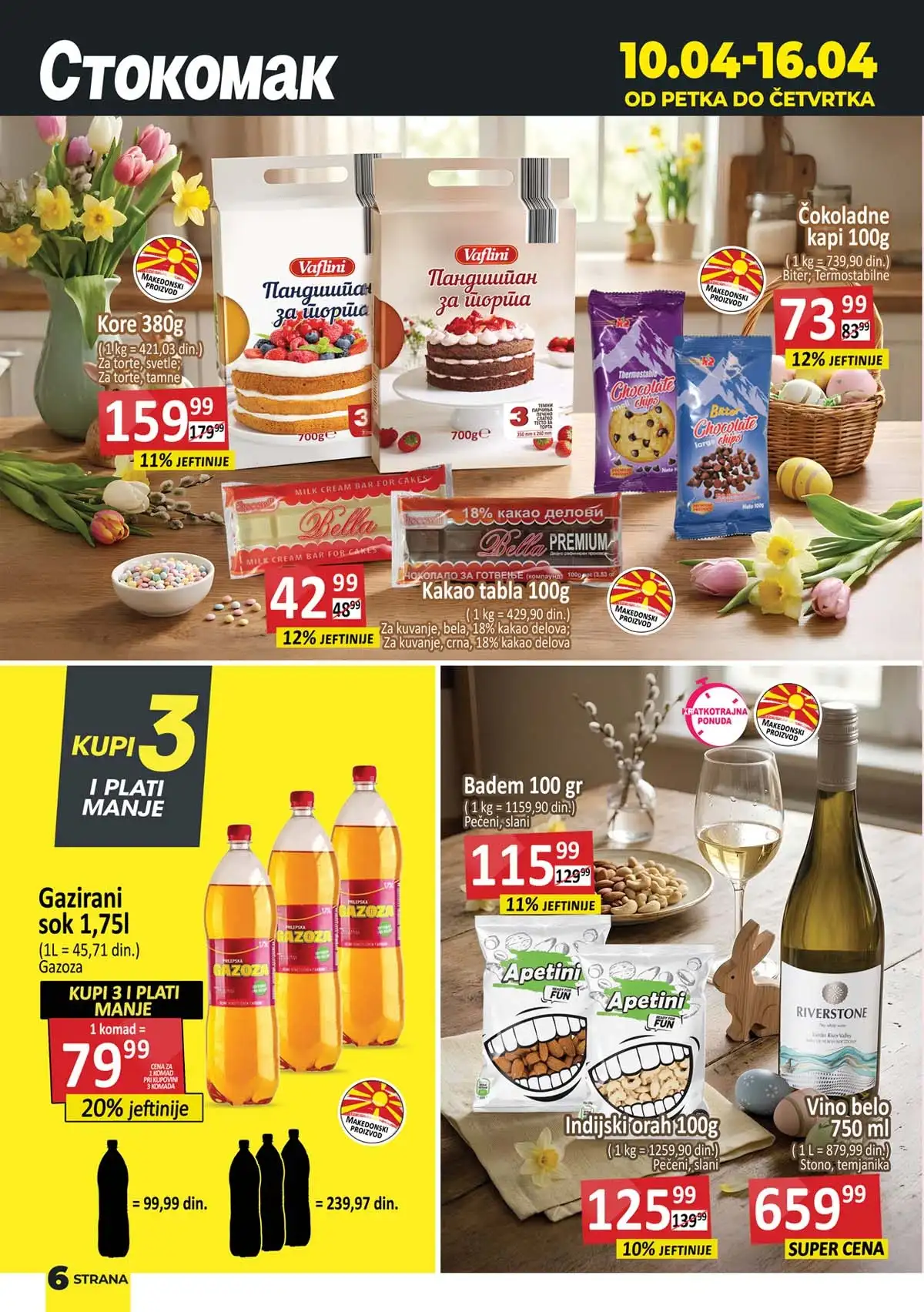 Stokomak akcija slatkiši i grickalice – čokolade, keksi i snack proizvodi na sniženju